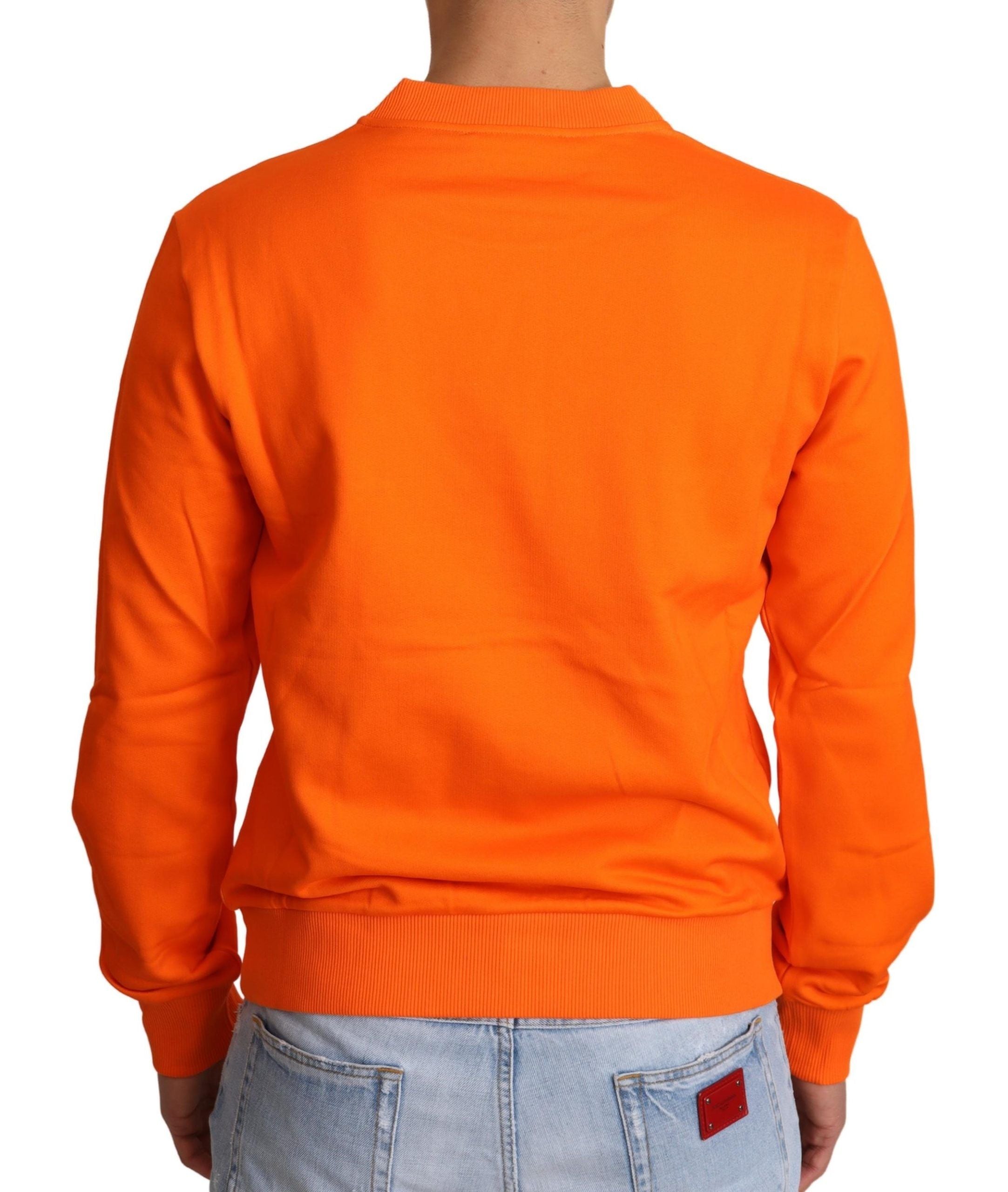 Dolce &amp; Gabbana Orange King Ceasar Cotton Sweater