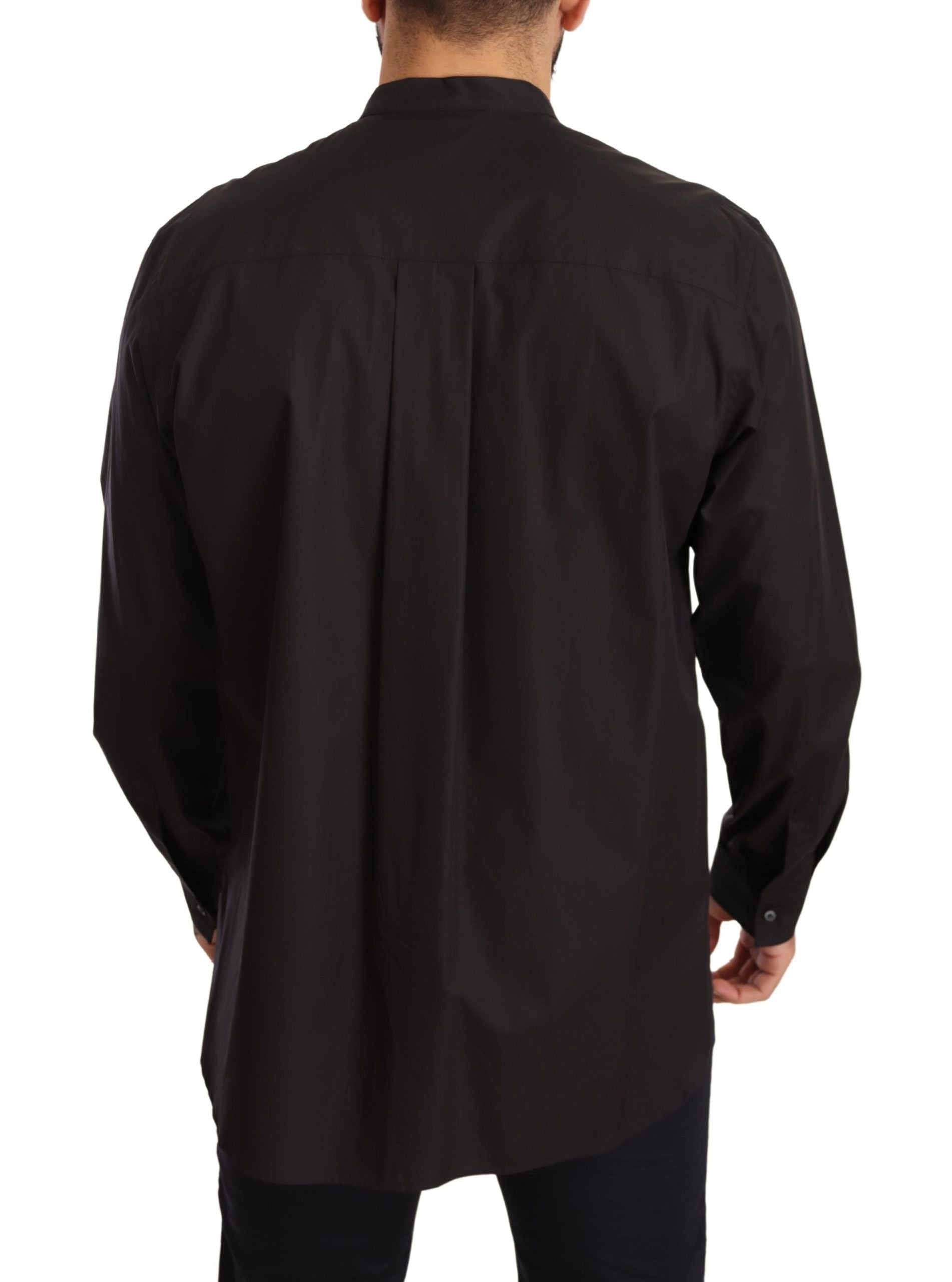 Dolce &amp; Gabbana Black 100% cotton formal shirt