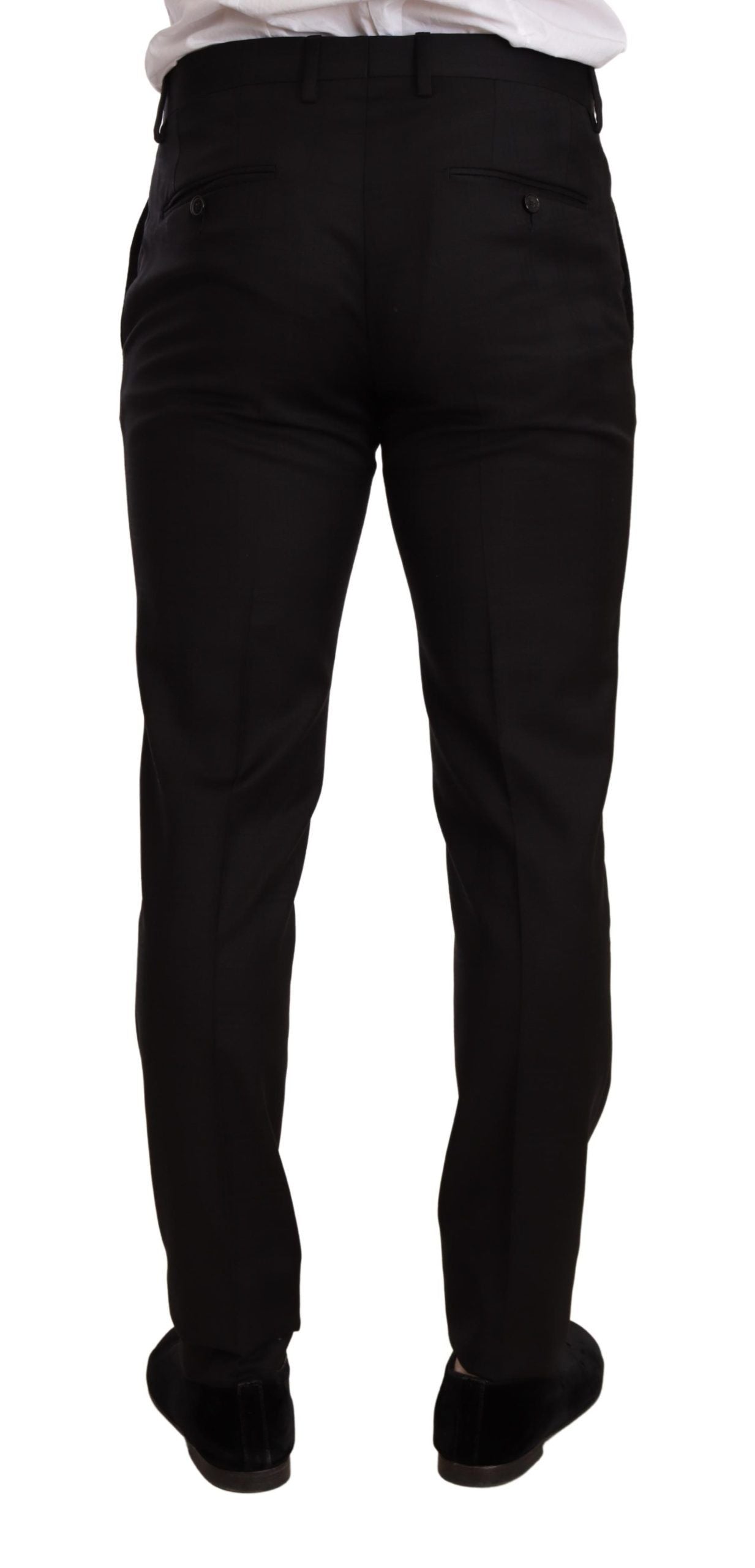 Dolce & Gabbana Schwarzer Karo-Anzug MARTINI SLIM FIT 2 Stück