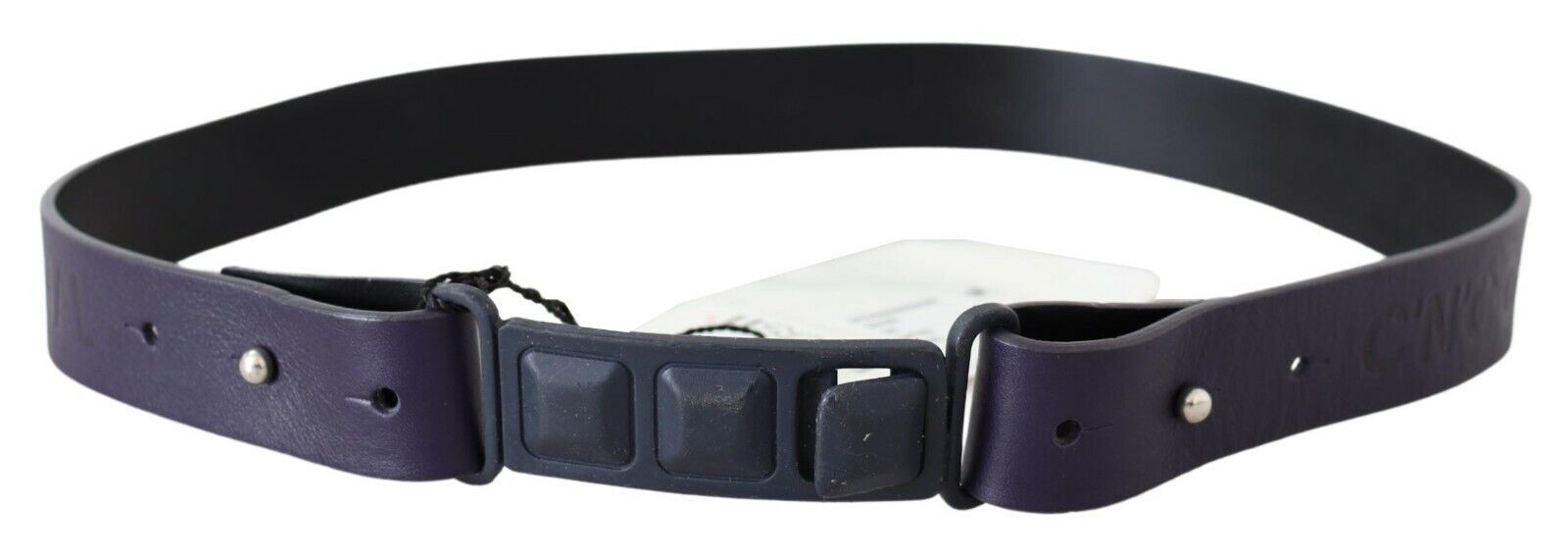 Costume National Chic black leather fashion belt