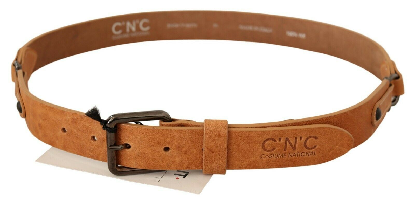 Costume National Light Brown Buckle Belt