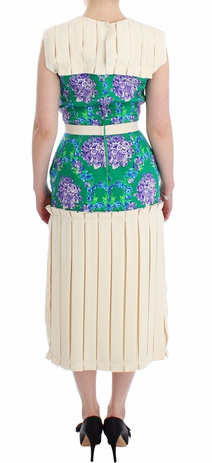 Caterina Gatta Multicolor Kleid Kleid Floral Ärmelloses Kleid