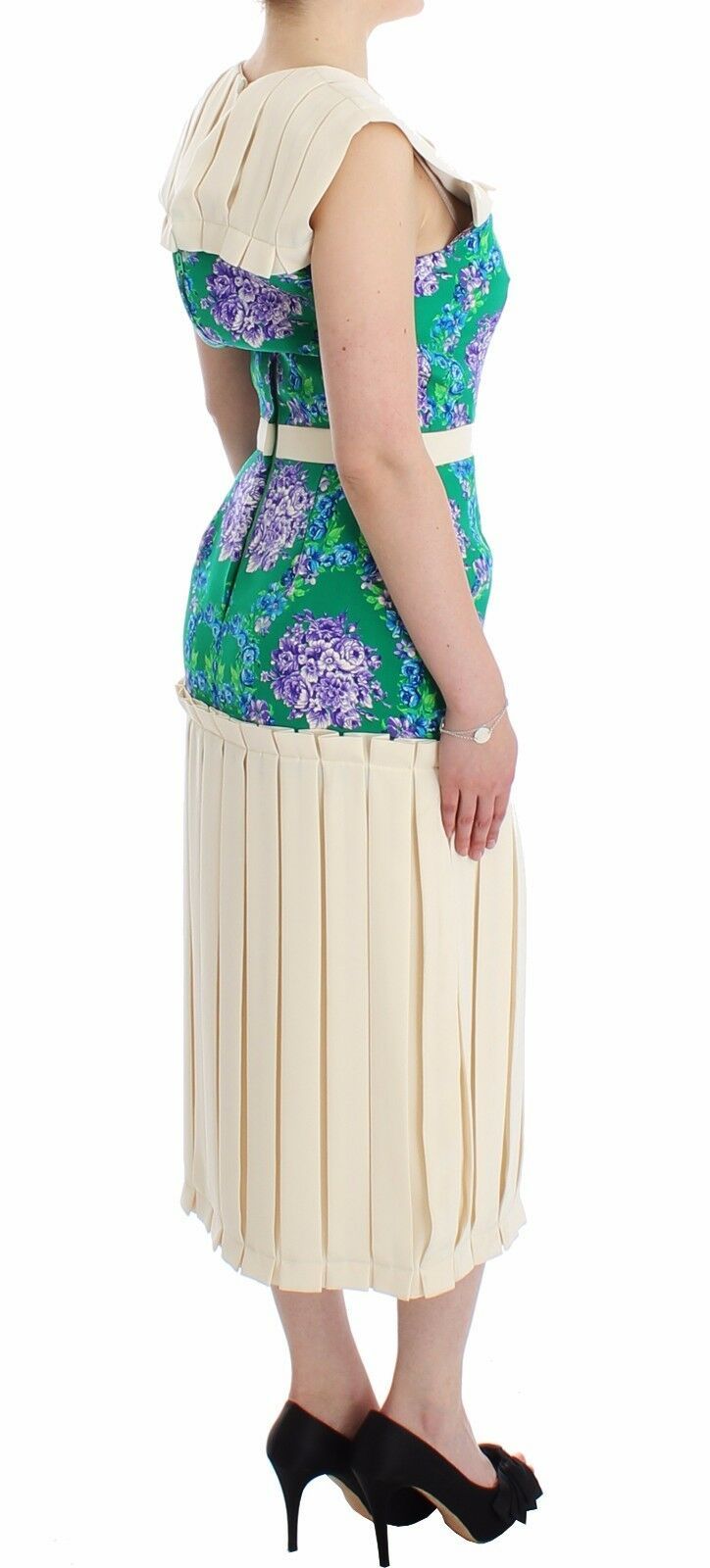 Caterina Gatta Multicolor Kleid Kleid Floral Ärmelloses Kleid