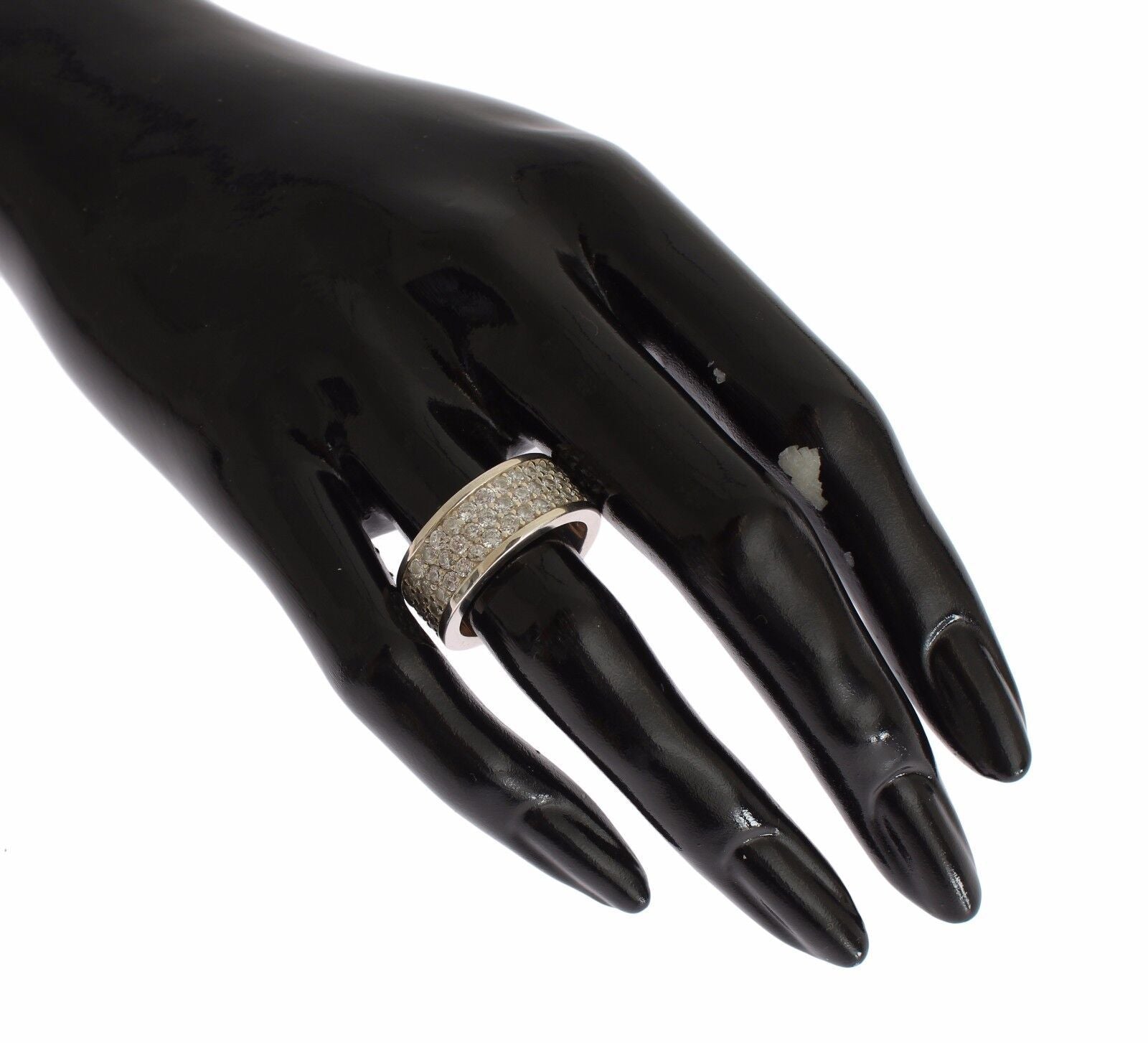 Nialaya Silver Women's CZ 925 Sterling Ring