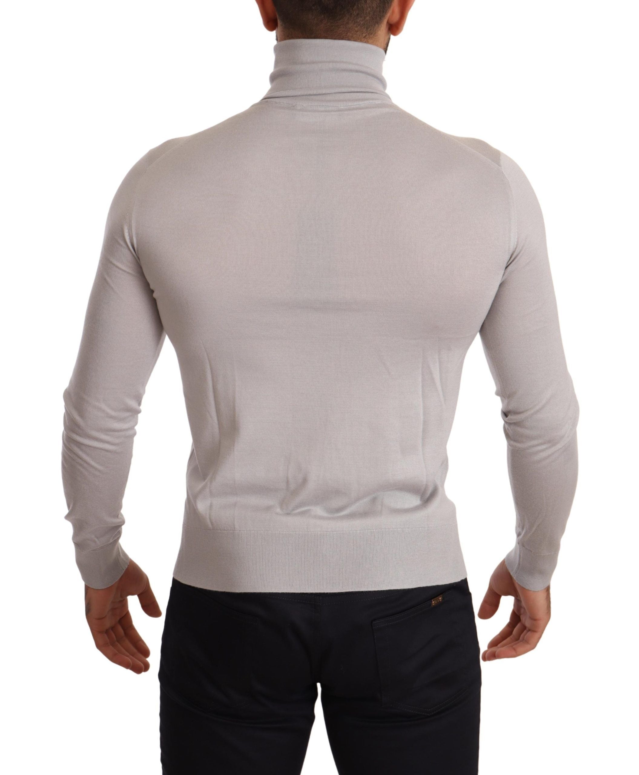 Dolce &amp; Gabbana Gray cashmere turtleneck sweater