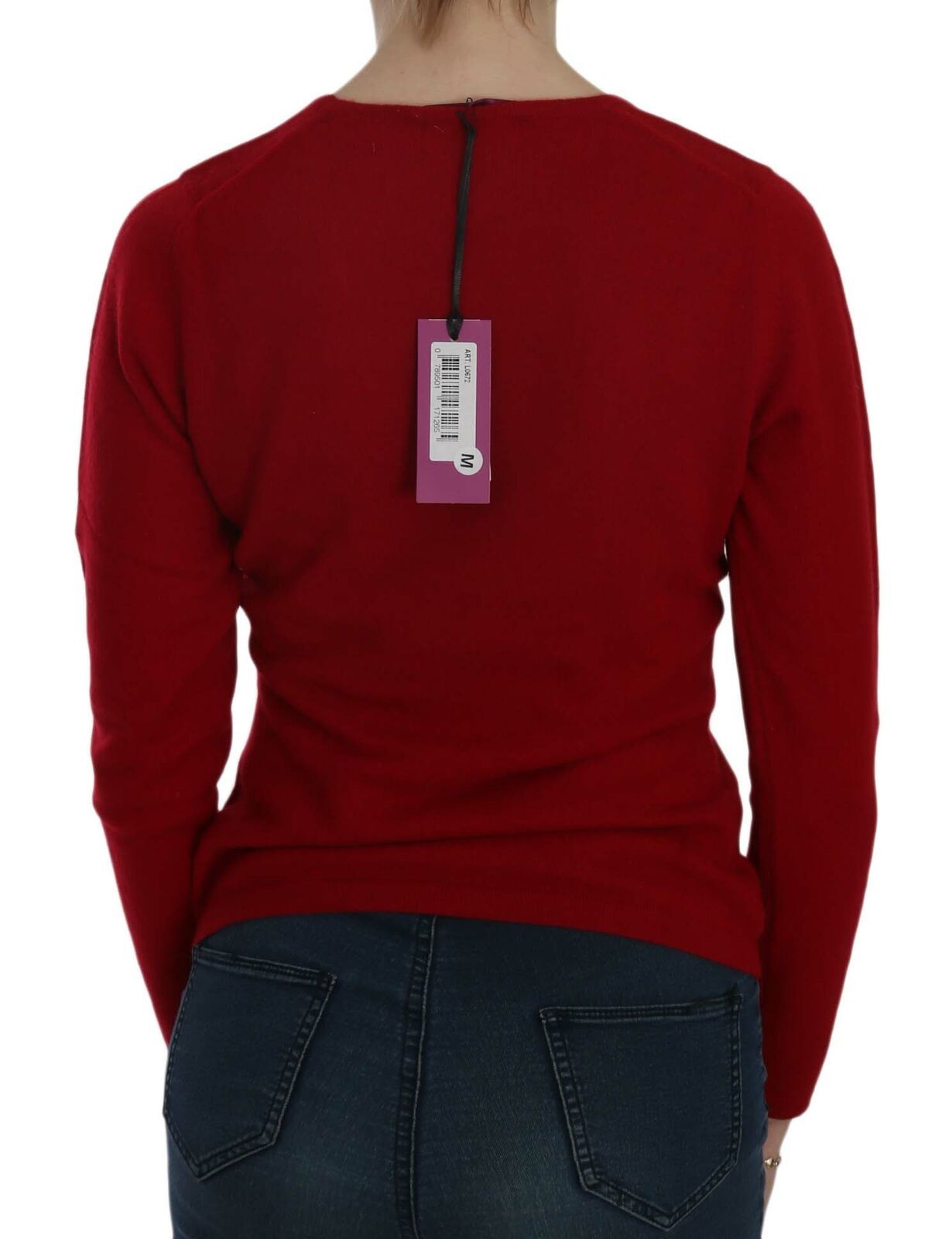 MILA SCHÖN Red round neck cashmere sweater