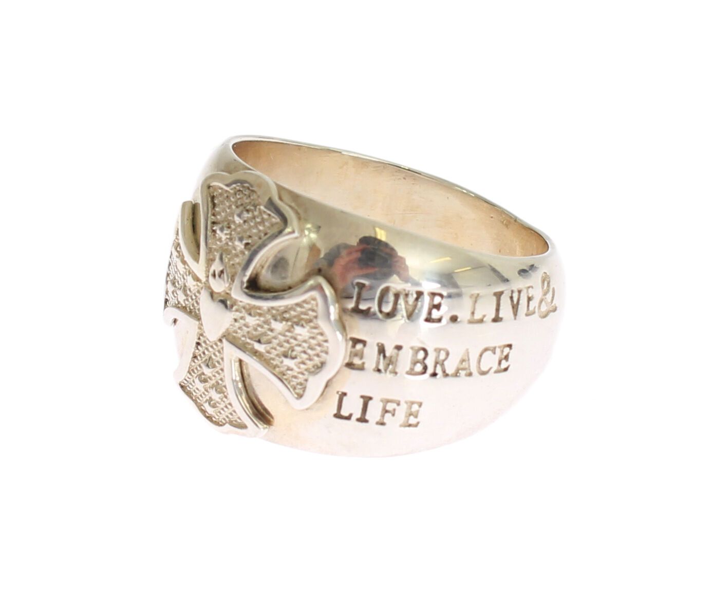 Nialaya Silver Cross Women's 925 Sterling Ring