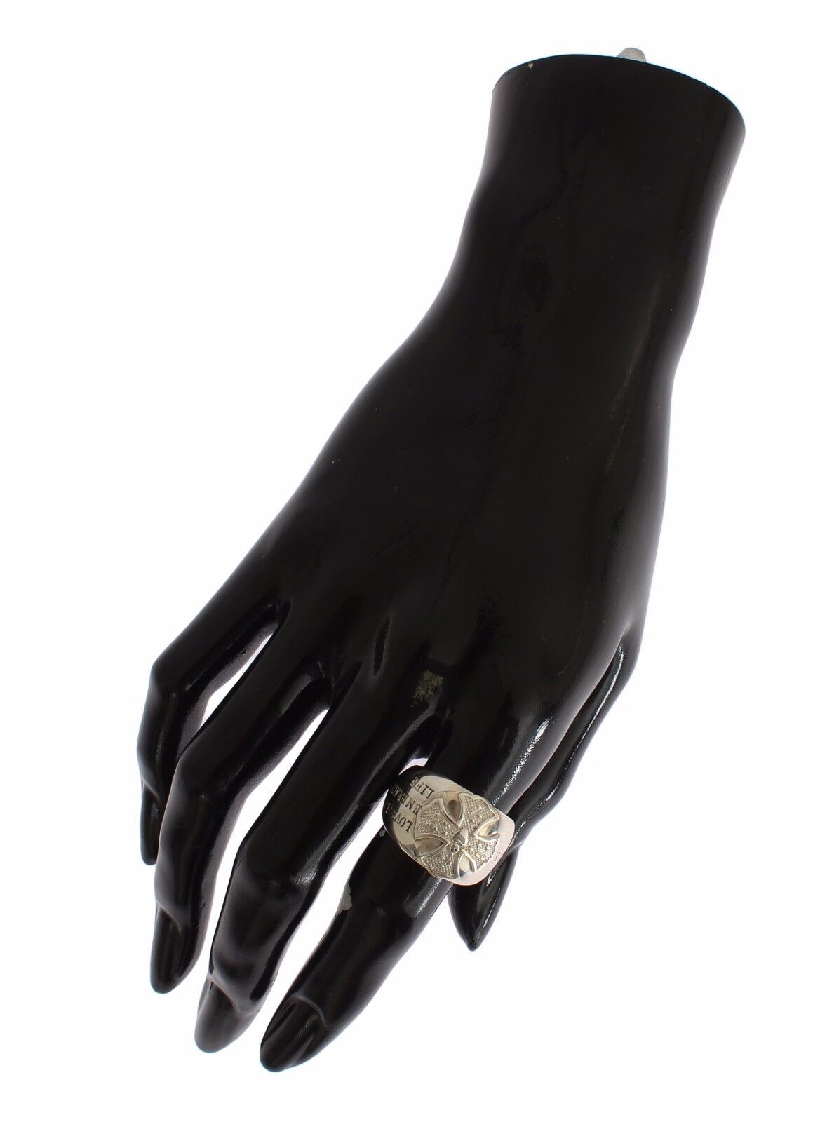 Nialaya Silver Cross Women's 925 Sterling Ring