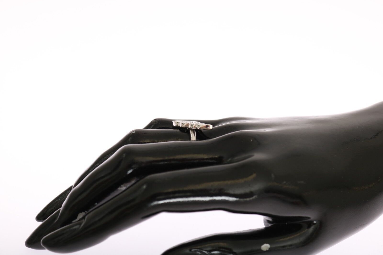 Nialaya Silver Women's Wings Clear CZ 925 Silver Ring