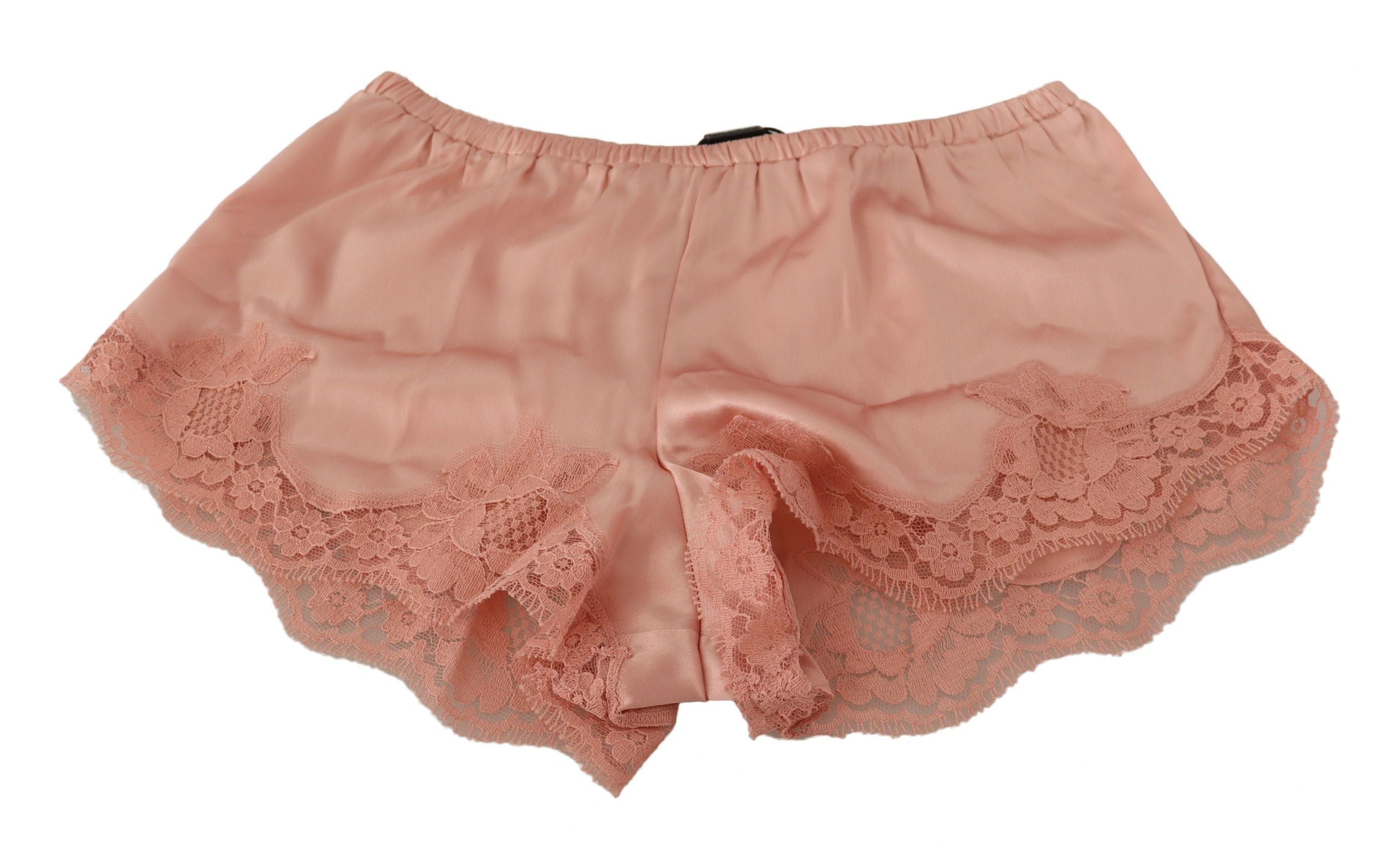 Dolce &amp; Gabbana Pink Floral Lace Underwear