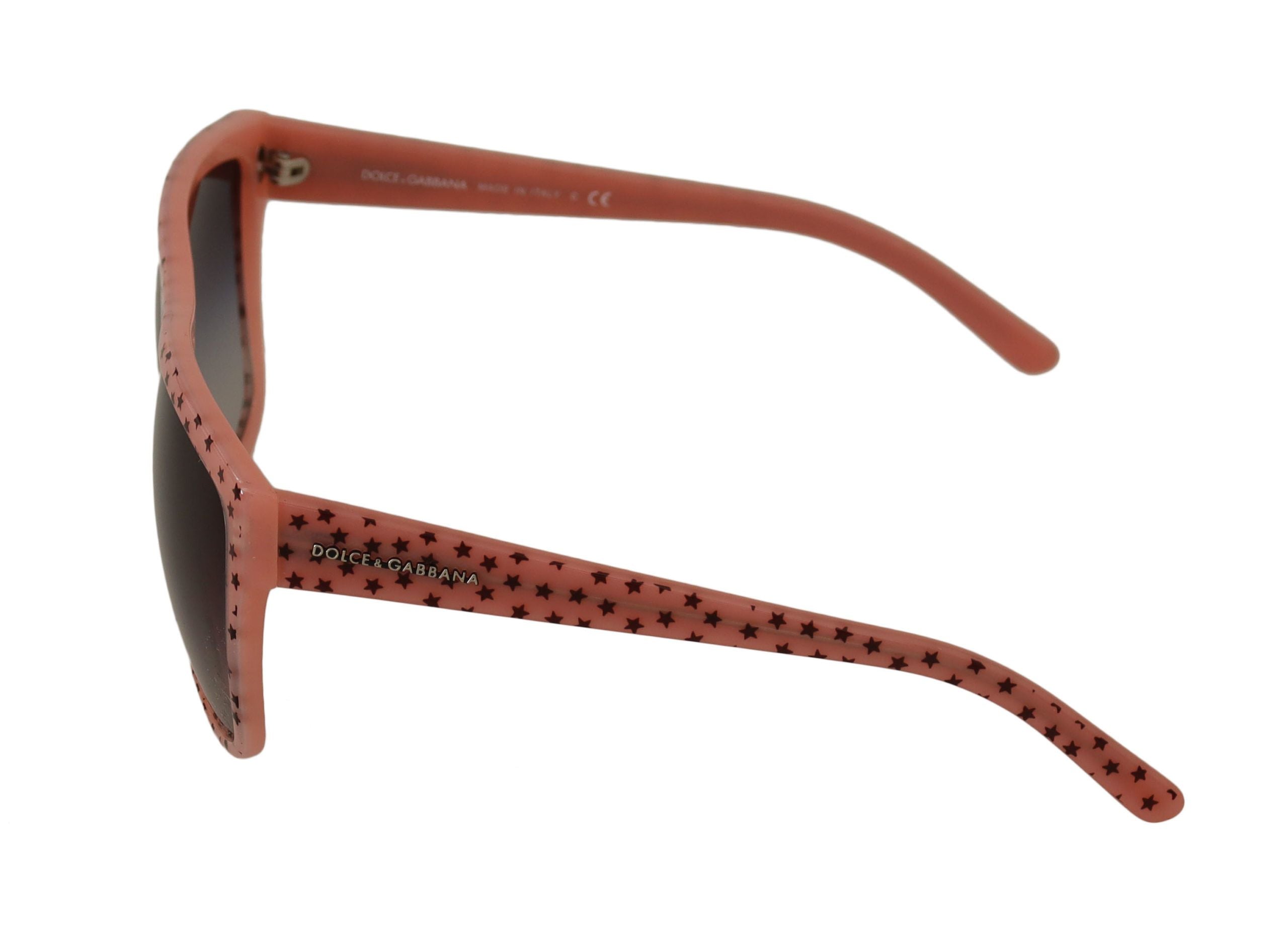 Dolce &amp; Gabbana Brown Stars Acetate Frame Women Shades Sunglasses