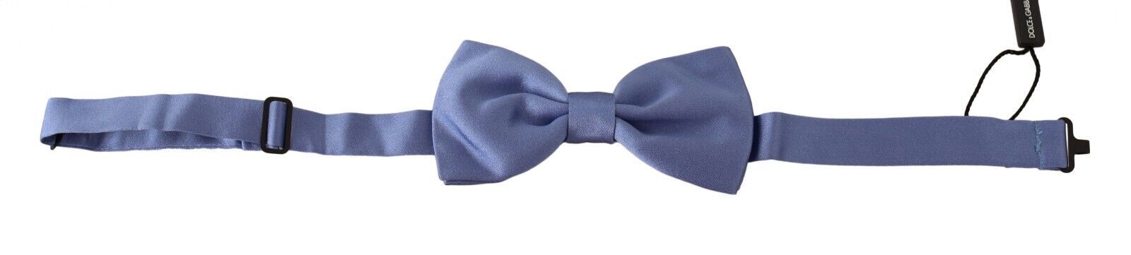 Dolce &amp; Gabbana Purple 100% Silk Adjustable Neck Papillon Bow Tie