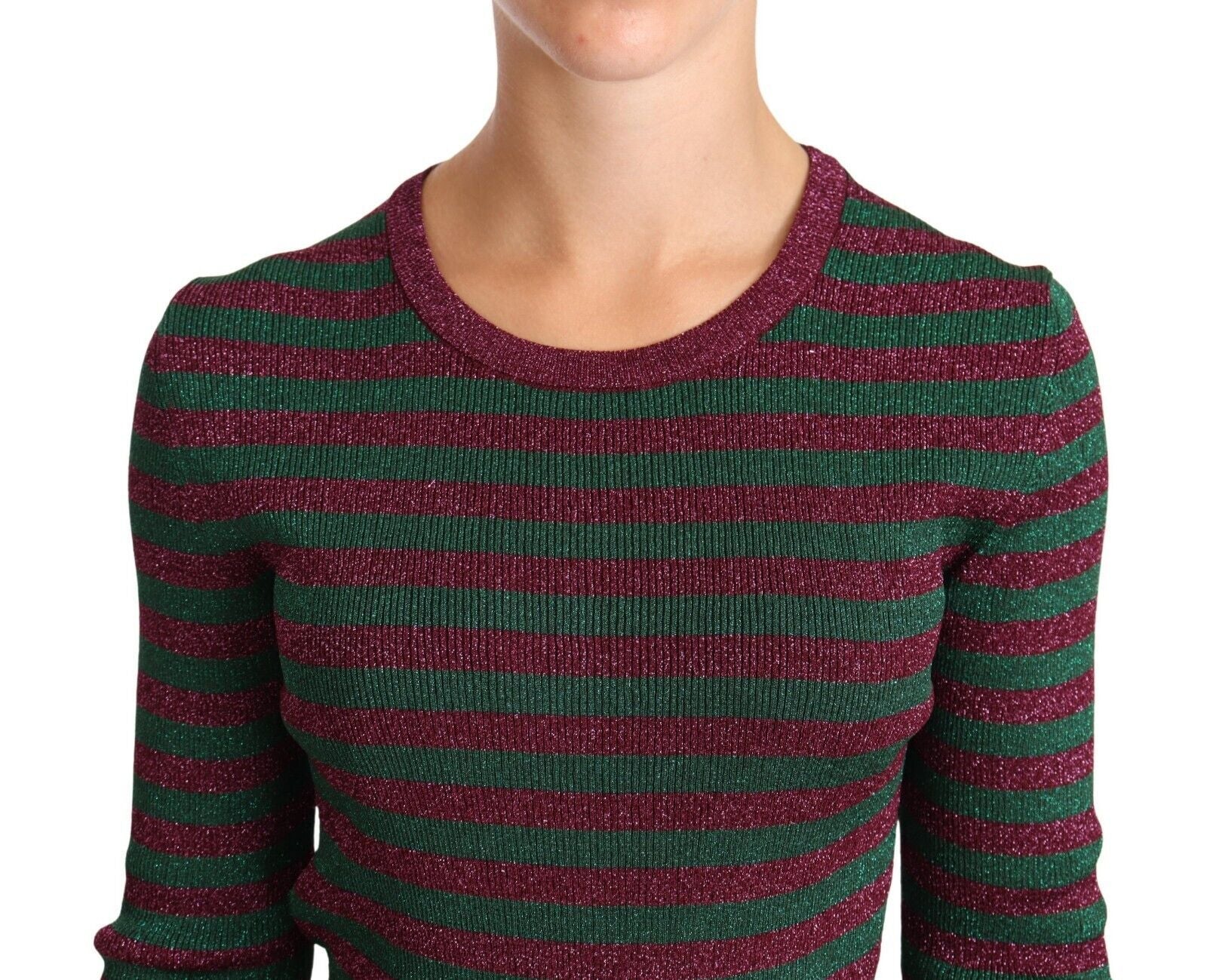 Dolce &amp; Gabbana multicolored striped round-neck sweater