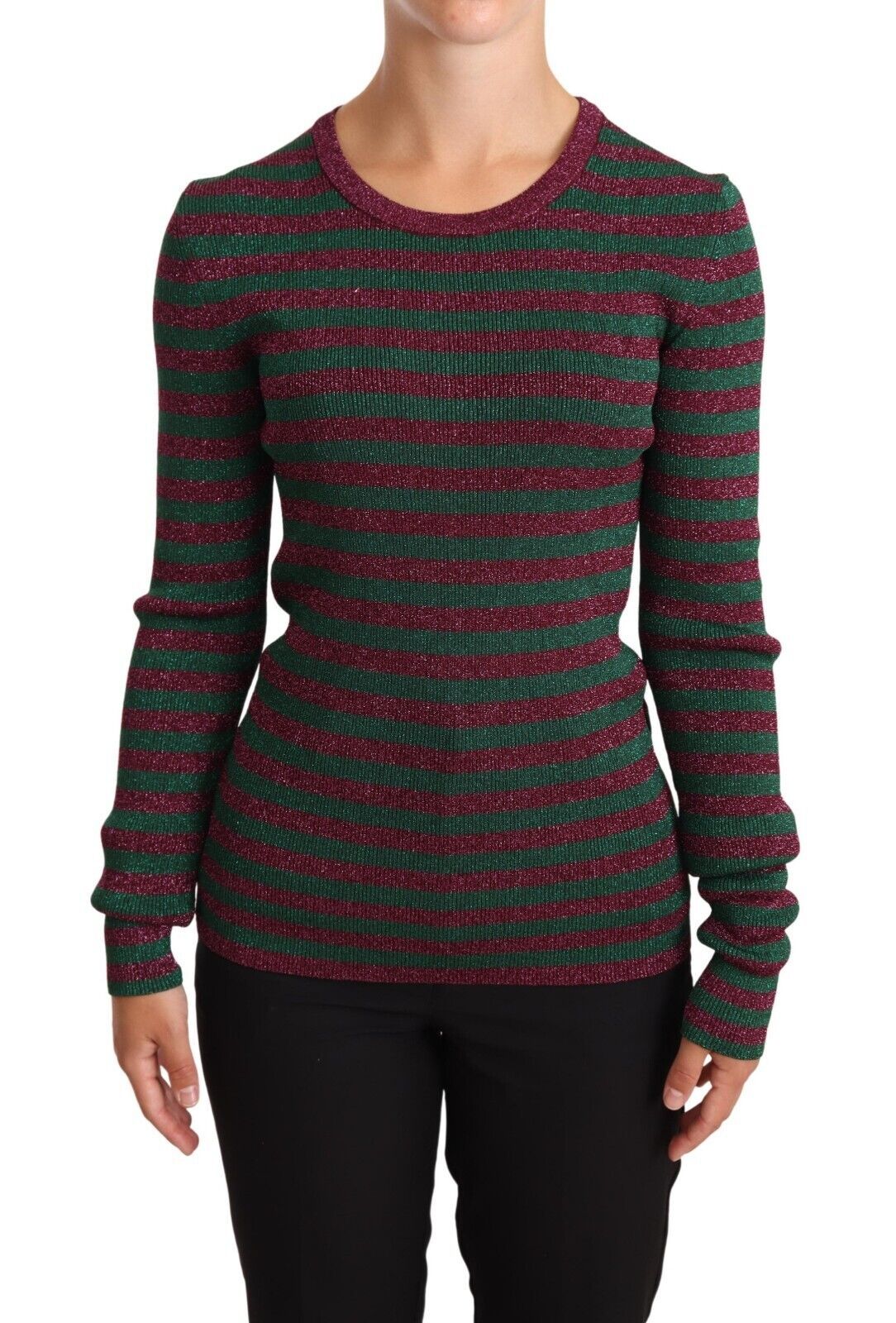 Dolce &amp; Gabbana multicolored striped round-neck sweater
