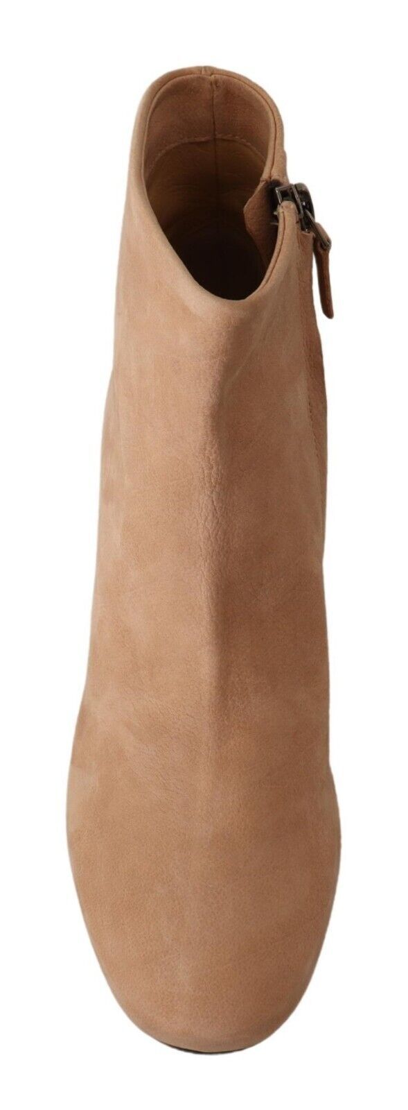 DEL CARLO Beige Suede Mid Heels Pumps Boots Shoes