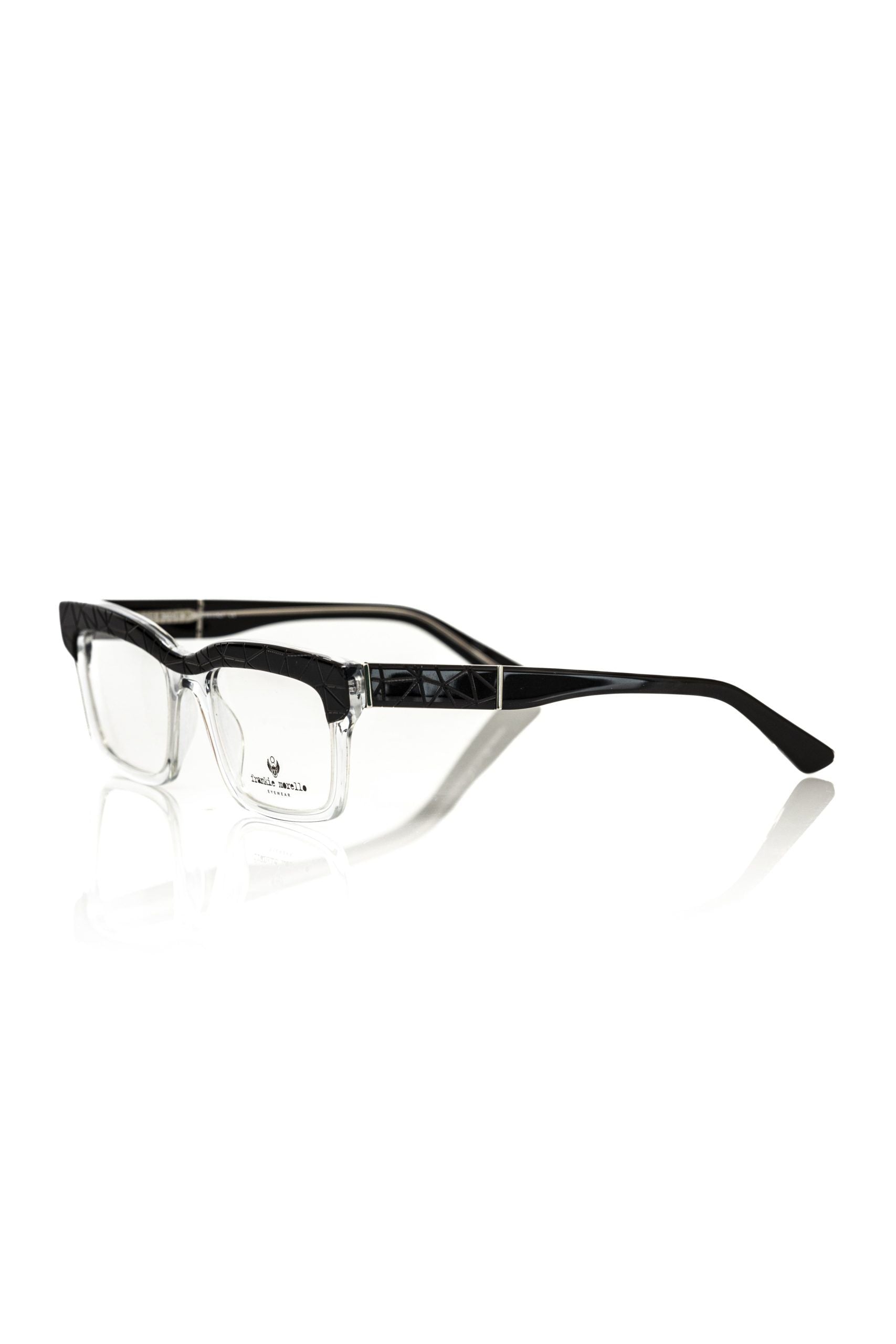 Frankie Morello Schwarze Herren-Brille aus Acetat