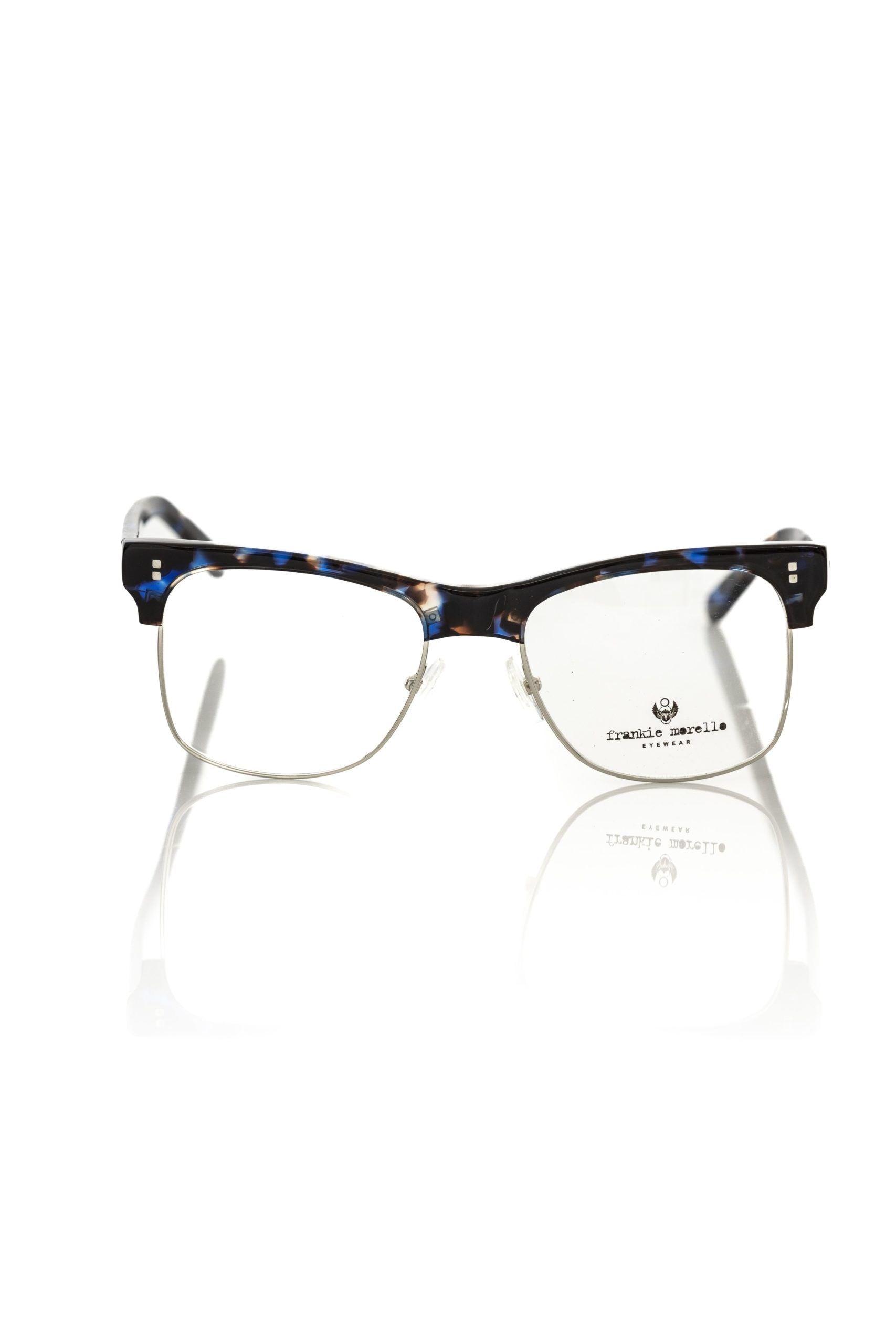 Frankie Morello Herrenbrille mit blauem Metallrahmen