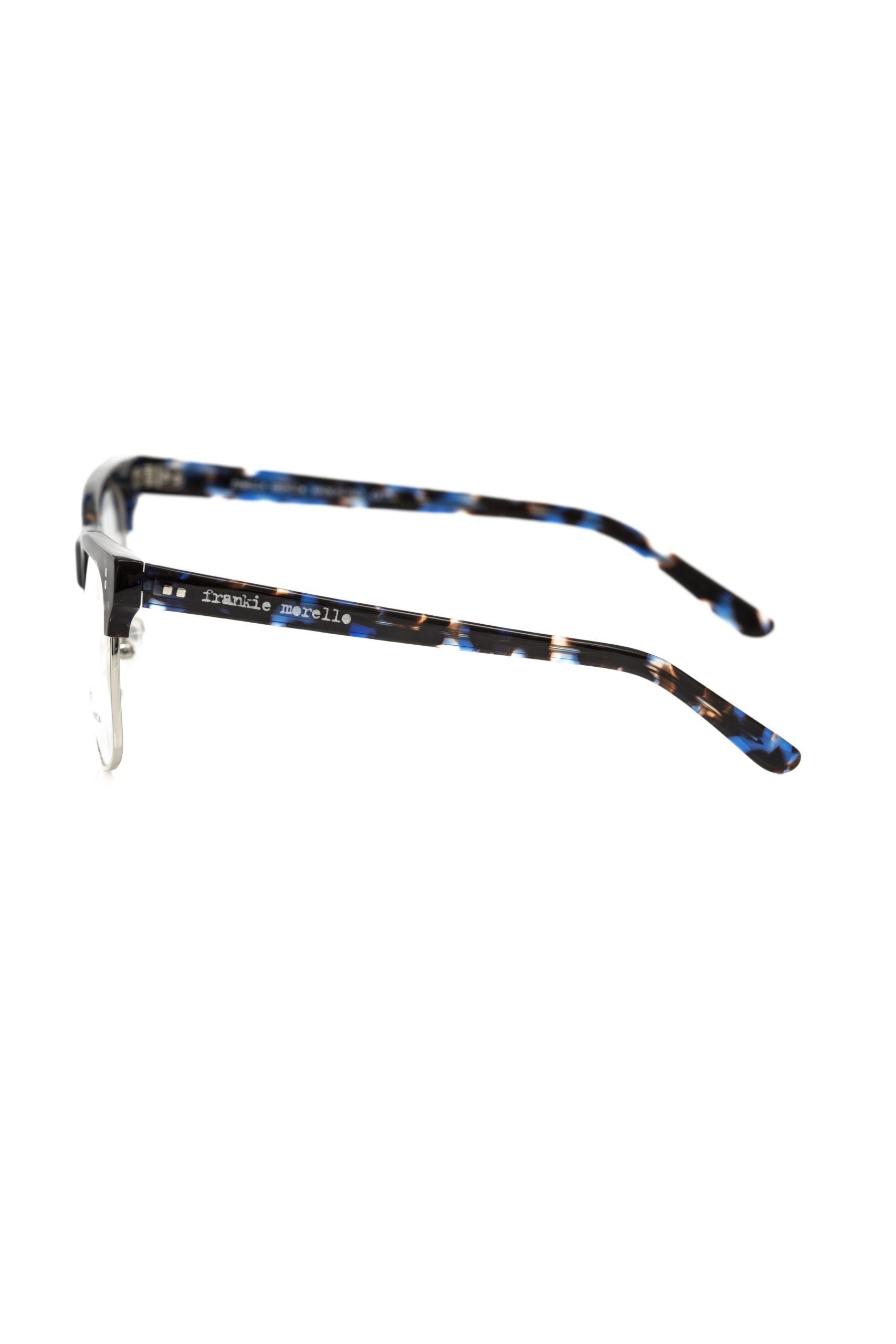 Frankie Morello Herrenbrille mit blauem Metallrahmen