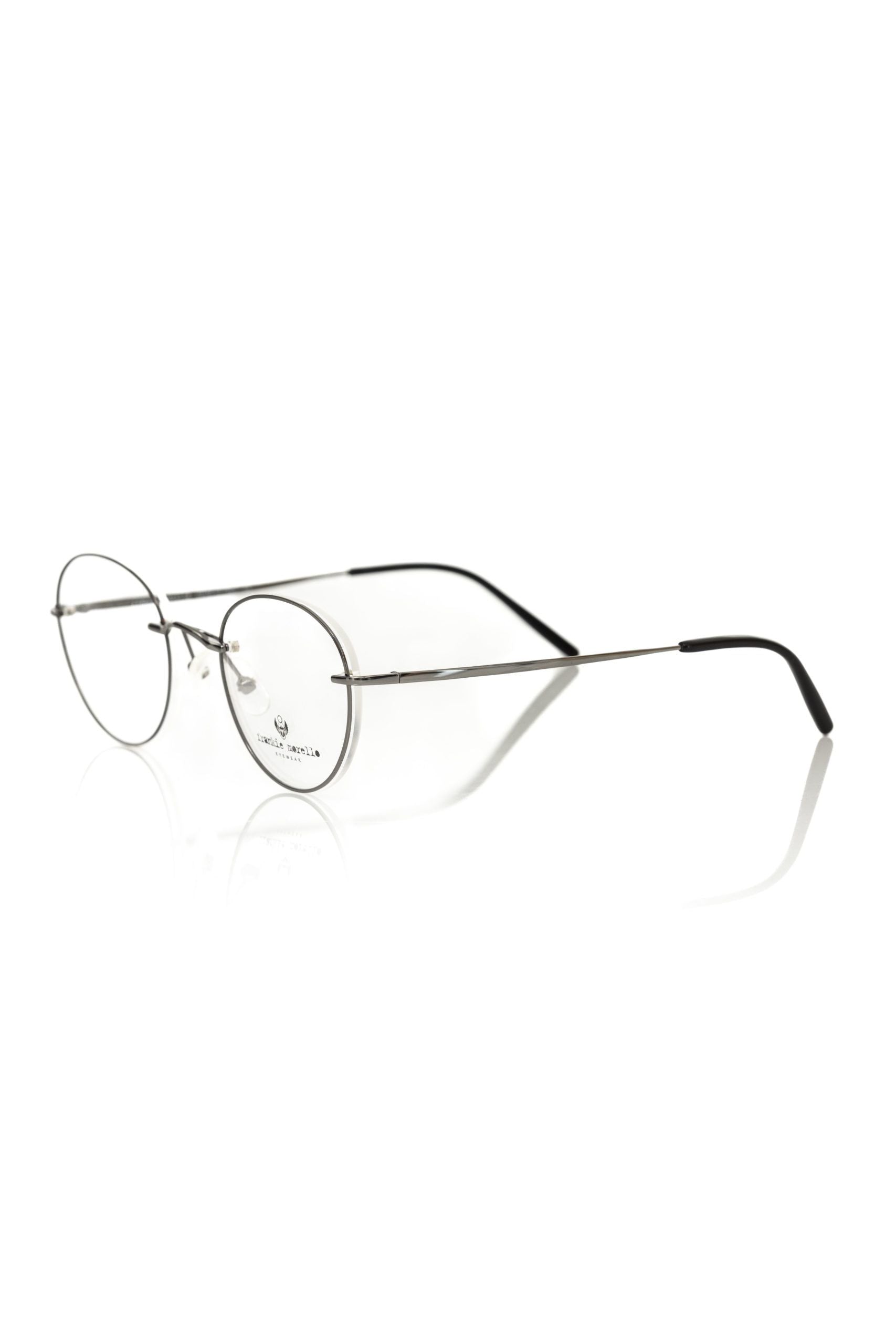 Frankie Morello Metallgraue Herrenbrille