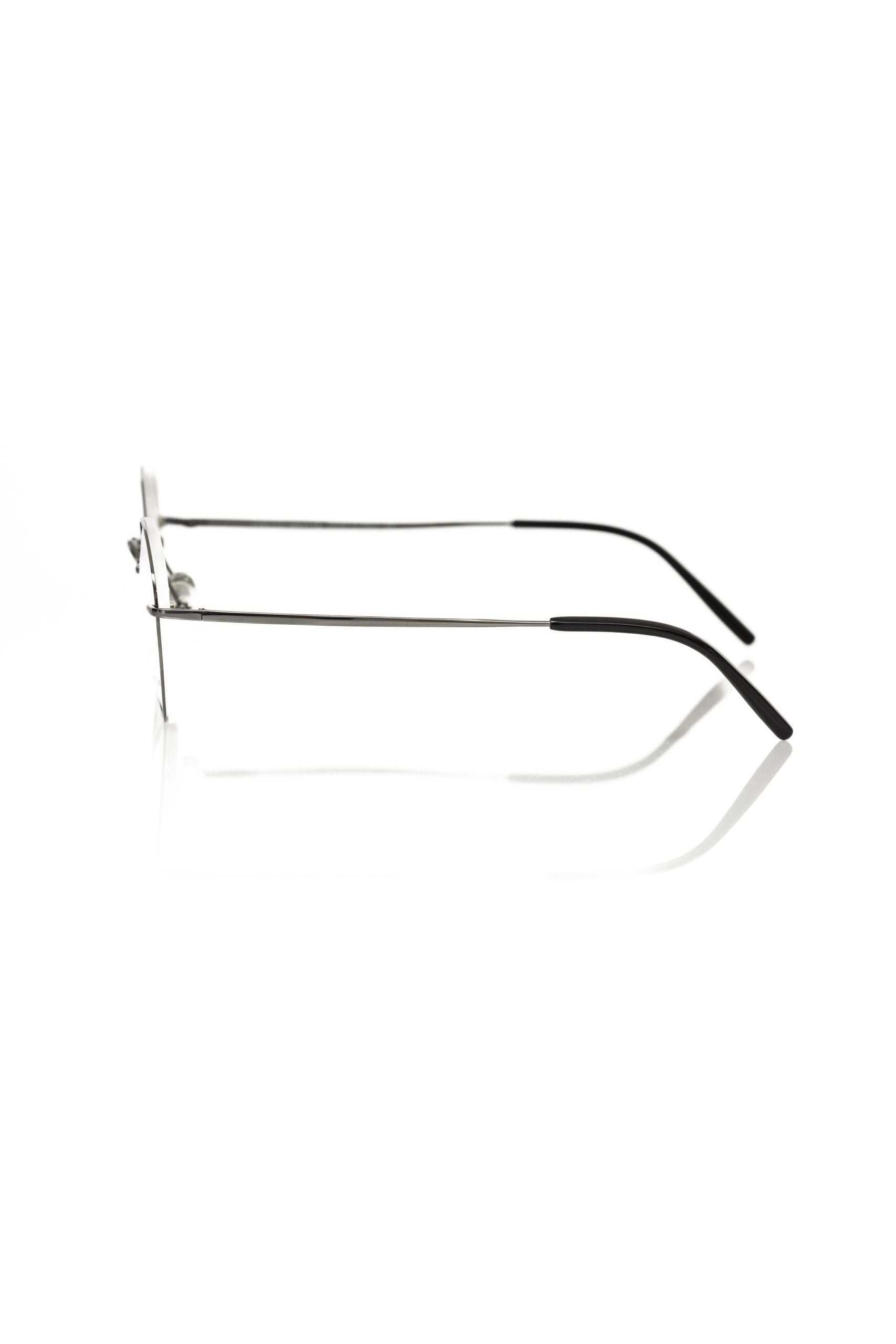 Frankie Morello Metallgraue Herrenbrille
