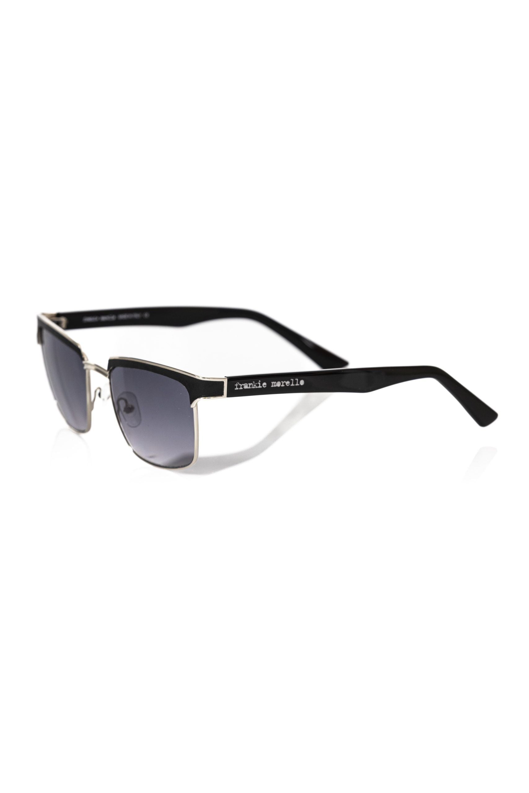 Frankie Morello sunglasses for men made of black metallic fiber