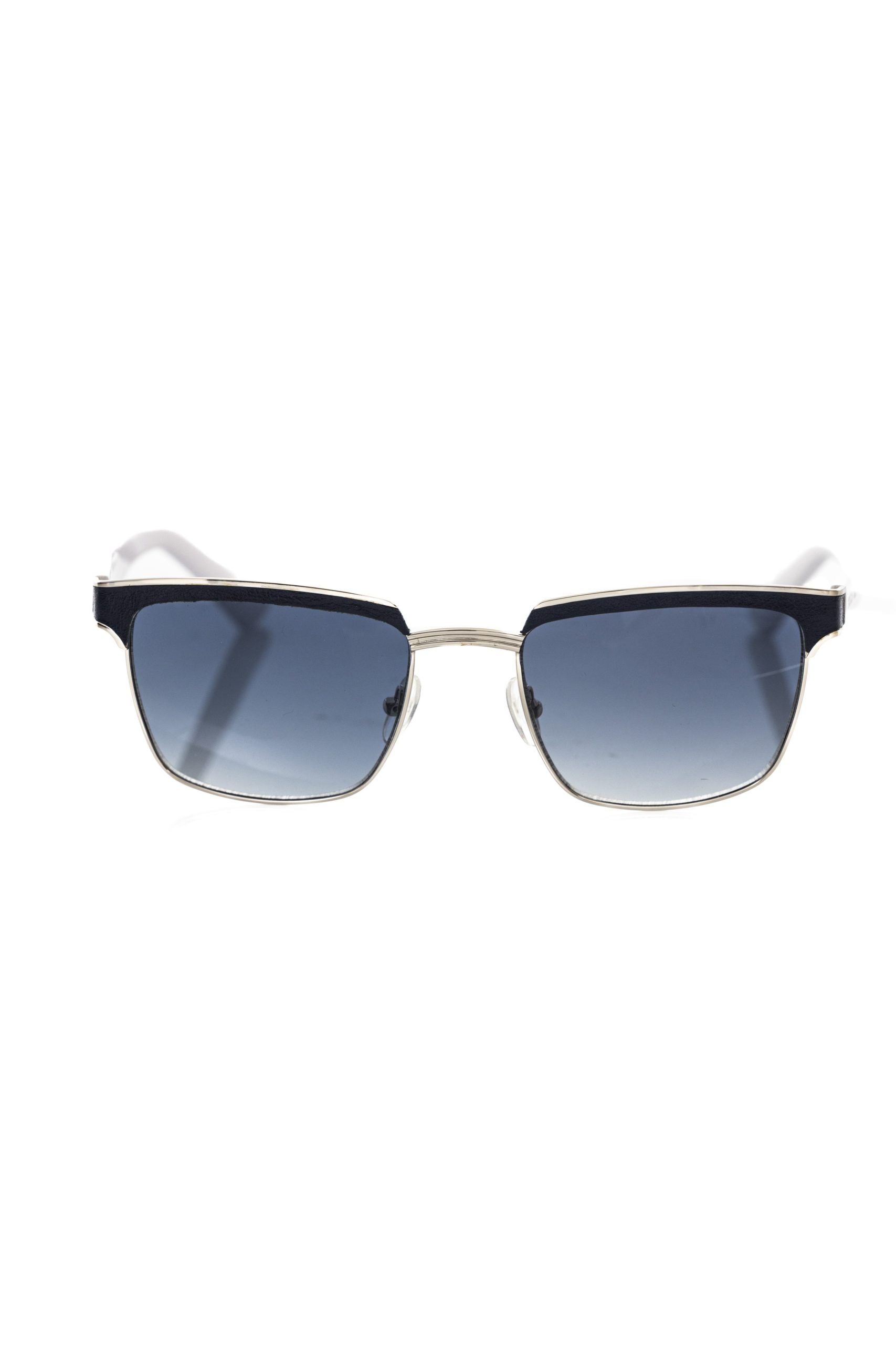 Frankie Morello Clubmaster sunglasses for men in metallic black