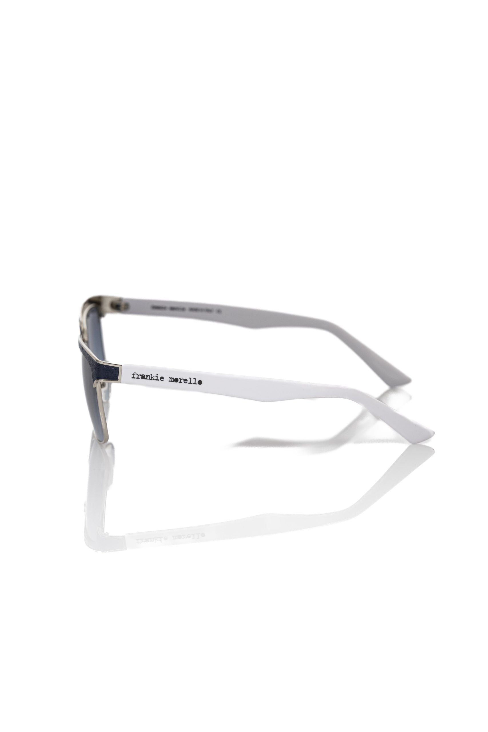 Frankie Morello Clubmaster-Sonnenbrille für Herren in Schwarzmetallic