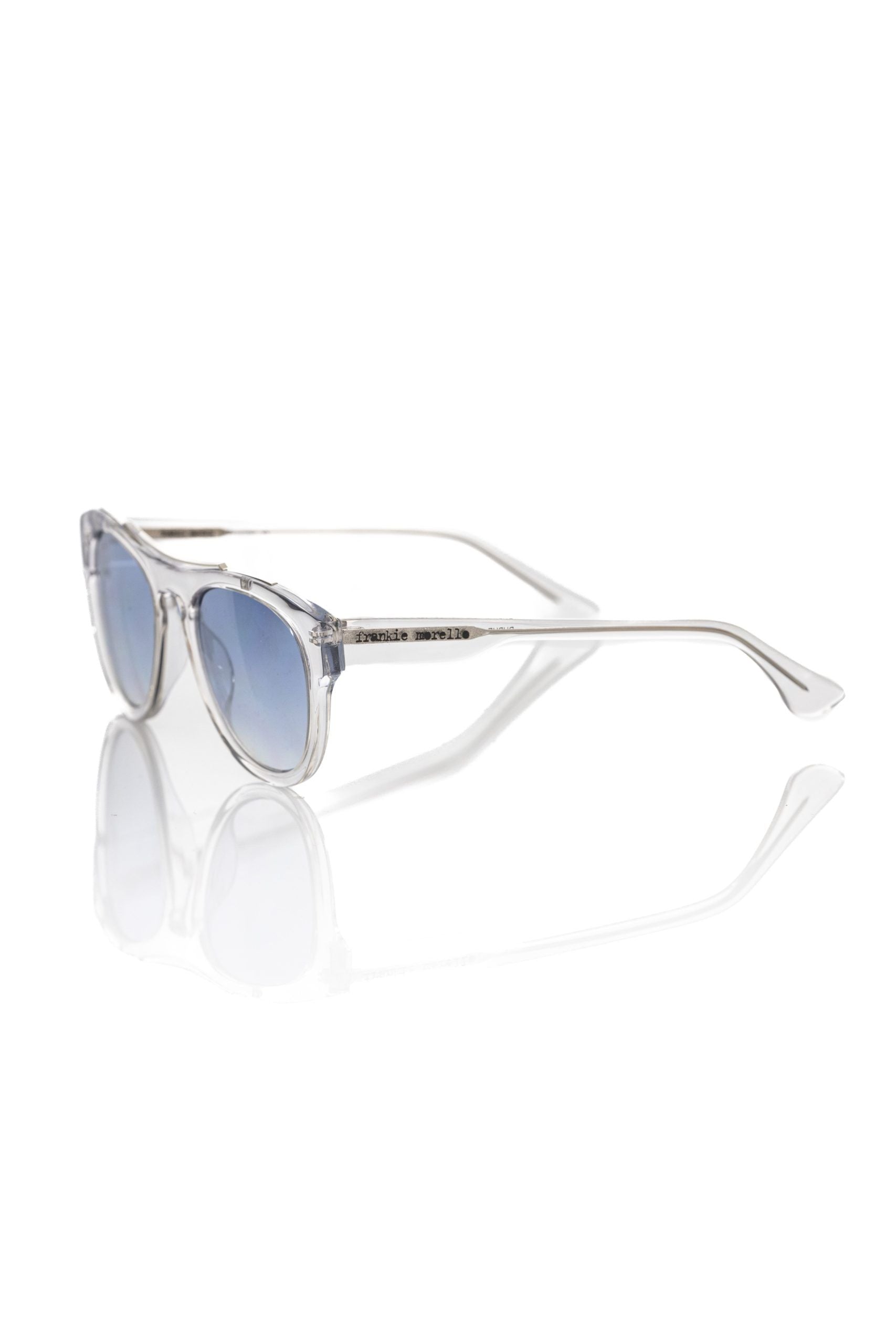 Frankie Morello White Men's Sunglasses in Acetate
