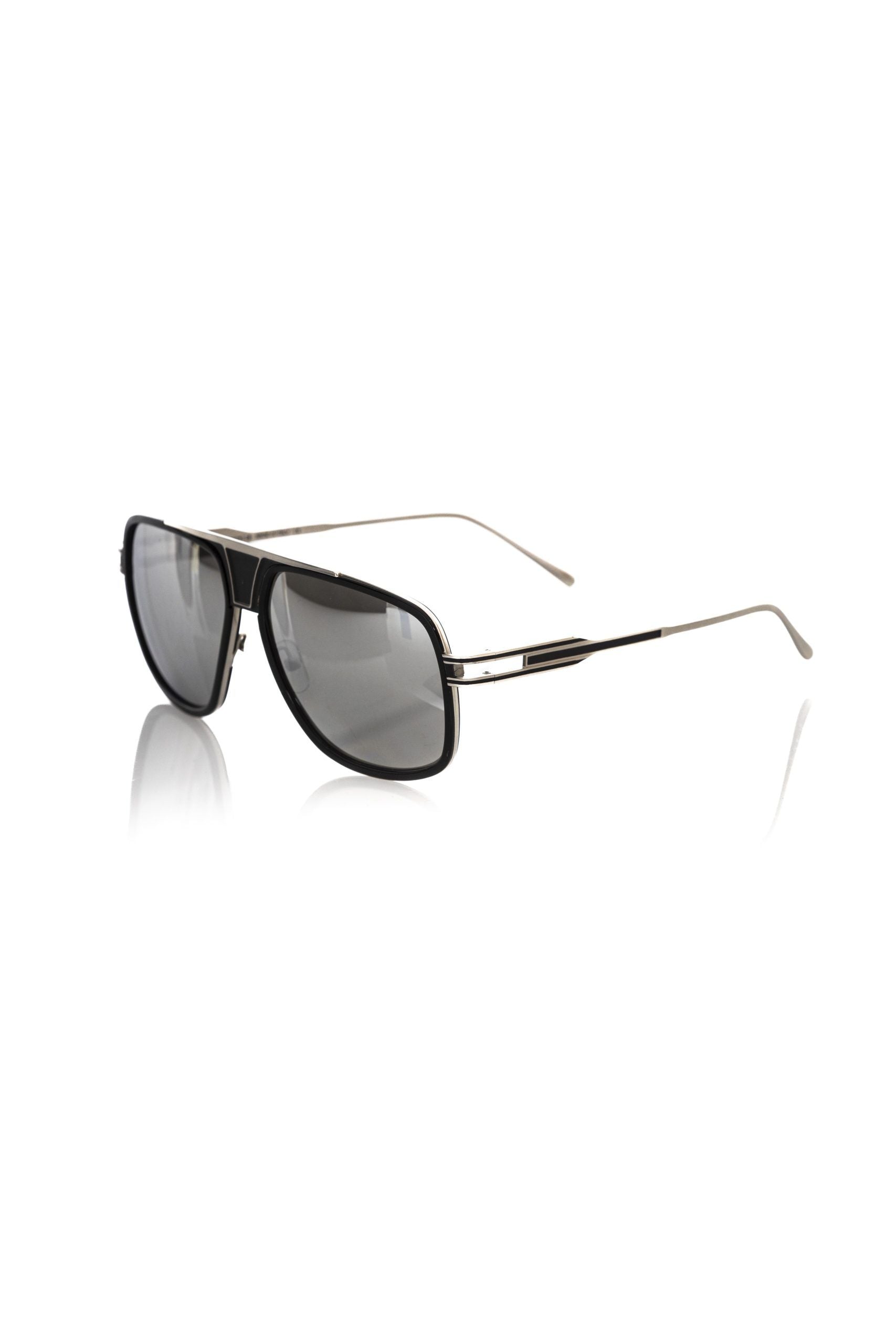 Frankie Morello sunglasses for men, black with metallic fiber