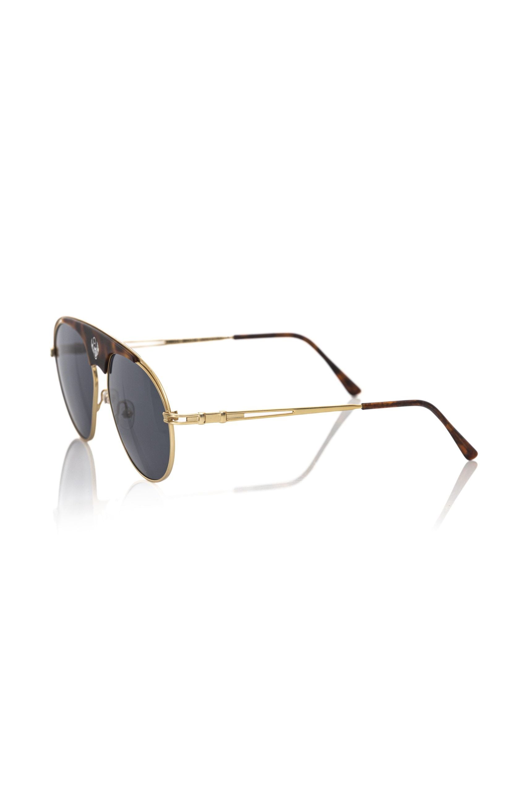 Frankie Morello Brown Metal Fiber Sunglasses for Men