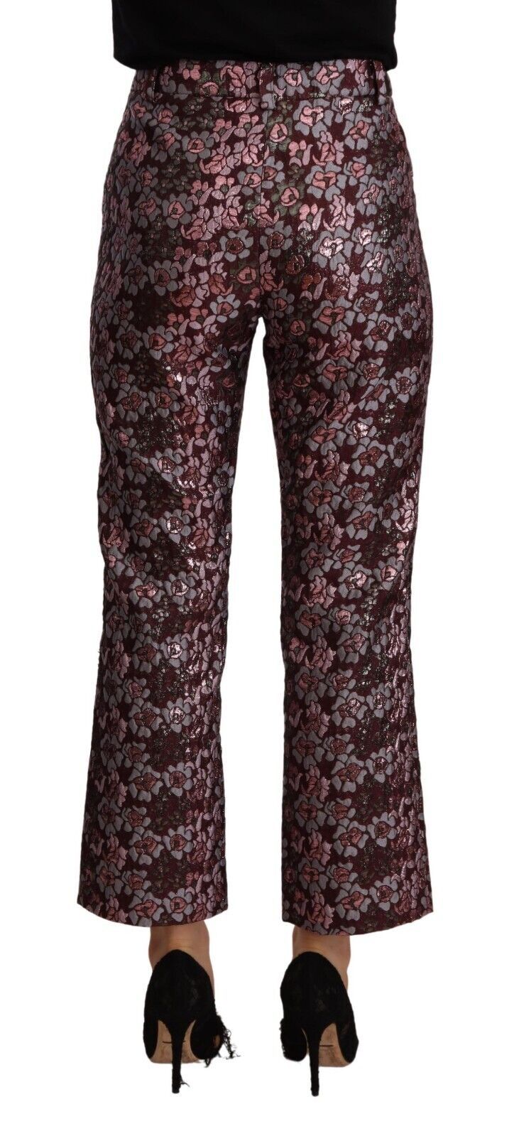 House of Holland Multicolor Floral Jacquard Flared Trousers