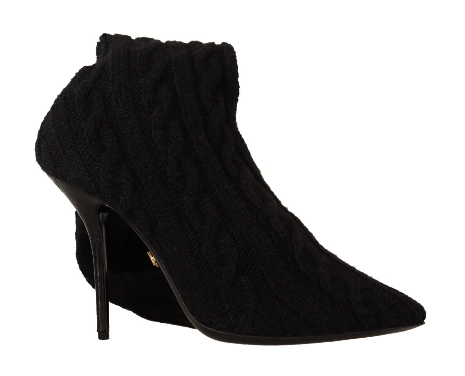 Dolce &amp; Gabbana Black Stretch Socks Knee Highs Shoes