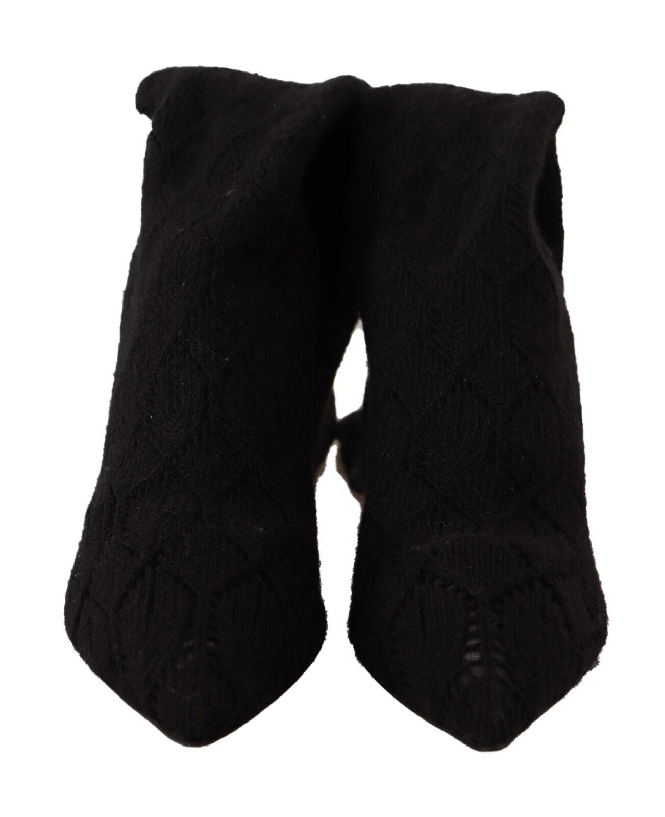 Dolce &amp; Gabbana Black Stretch Socks Knee Highs Shoes