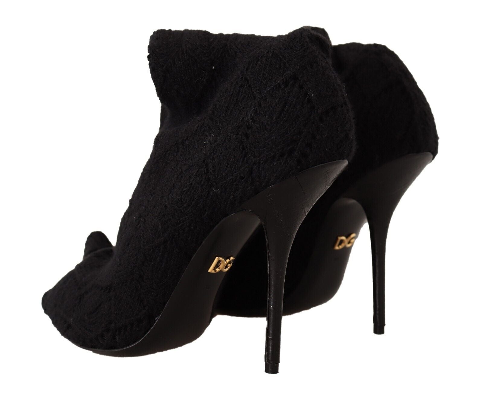 Dolce &amp; Gabbana Black Stretch Socks Knee Highs Shoes