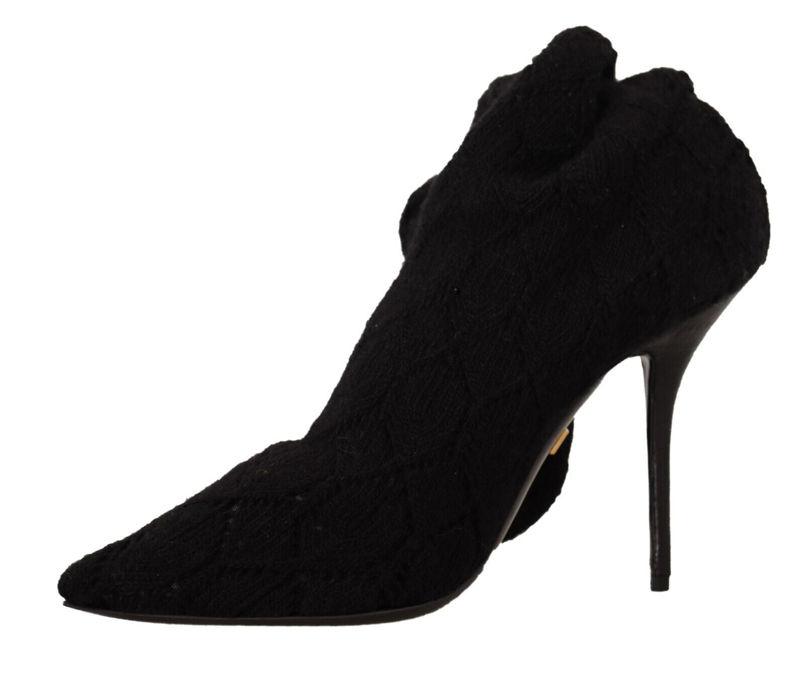 Dolce &amp; Gabbana Black Stretch Socks Knee Highs Shoes
