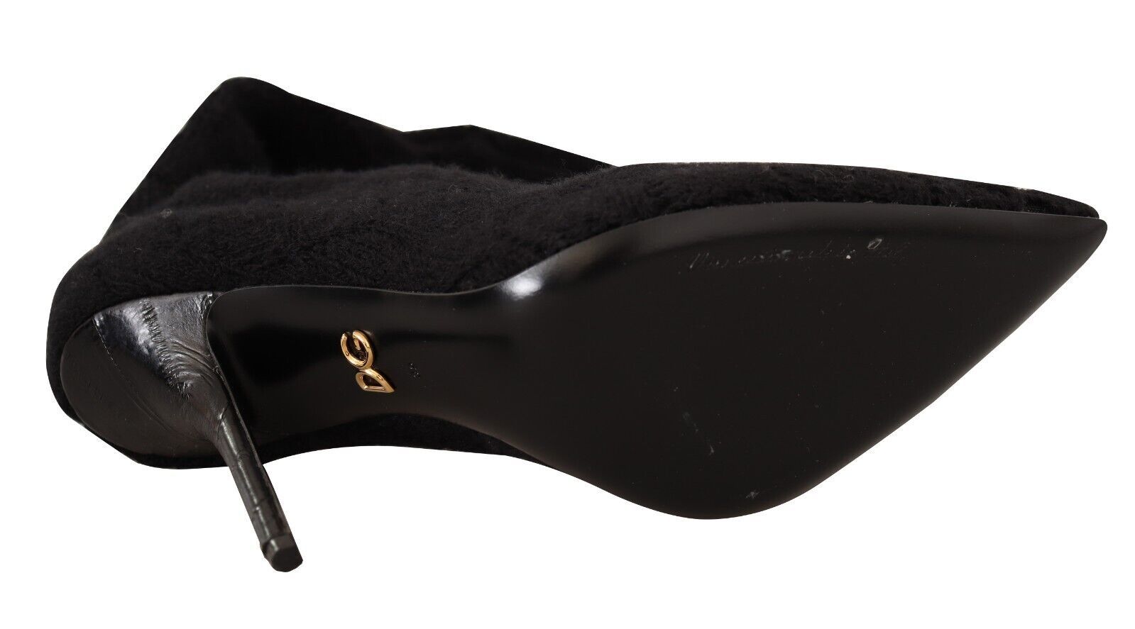 Dolce &amp; Gabbana Black Stretch Socks Knee Highs Shoes