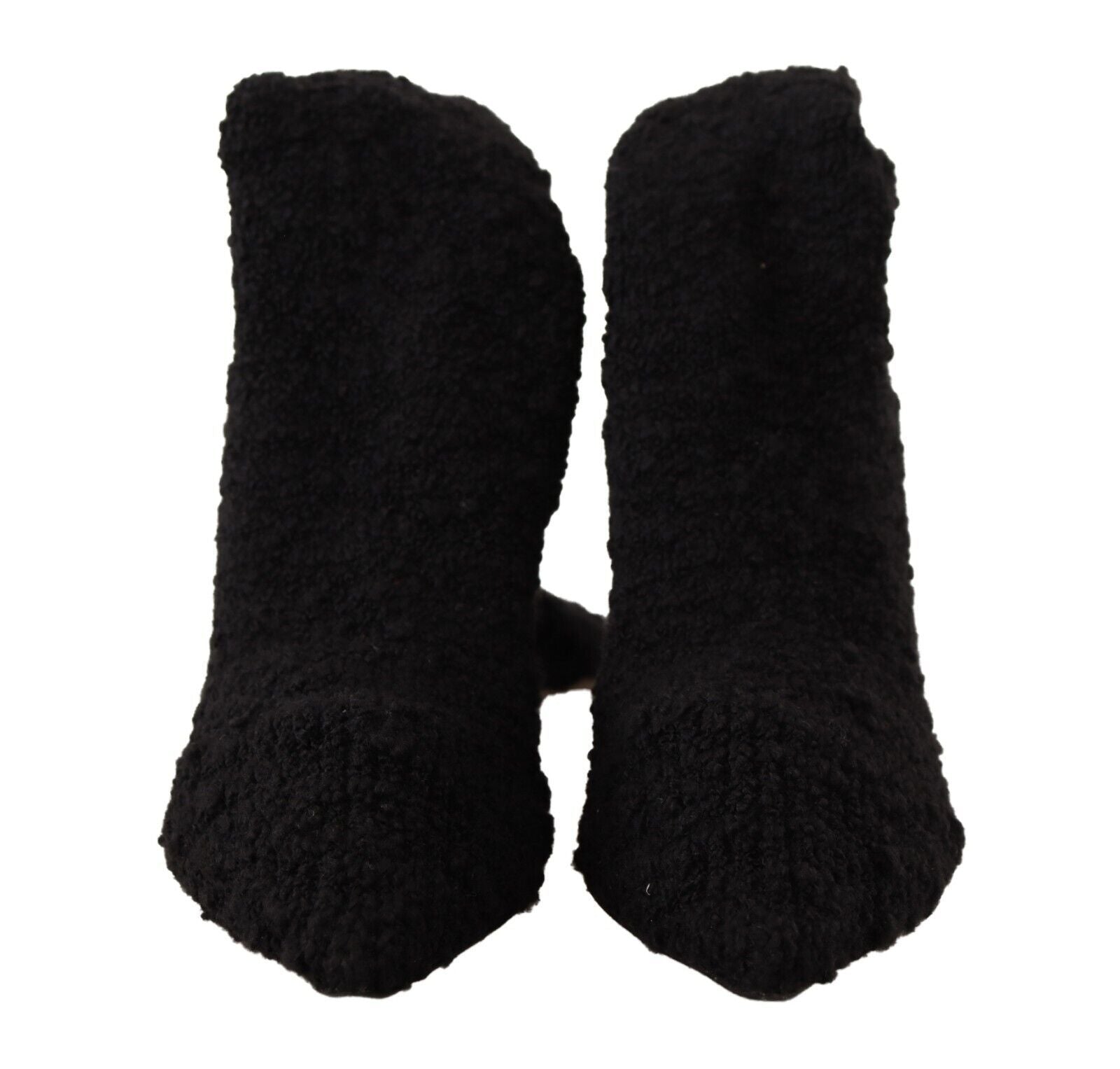 Dolce &amp; Gabbana Black Stretch Socks Knee Highs Shoes