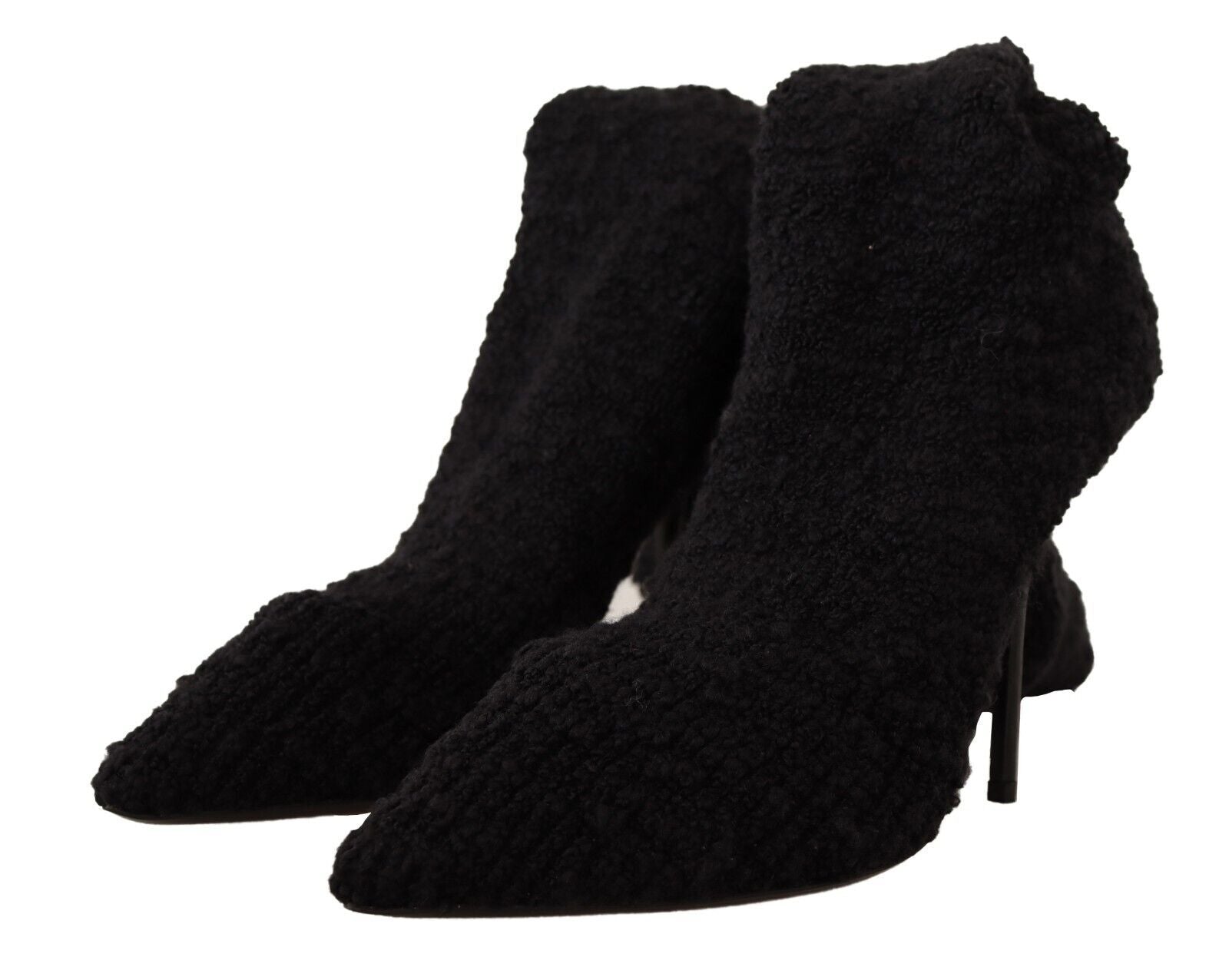 Dolce &amp; Gabbana Black Stretch Socks Knee Highs Shoes
