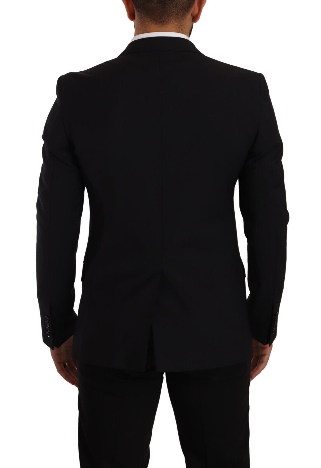 Dolce & Gabbana Schwarzer Slim Fit Weste mit 2 Knöpfen MARTINI Blazer