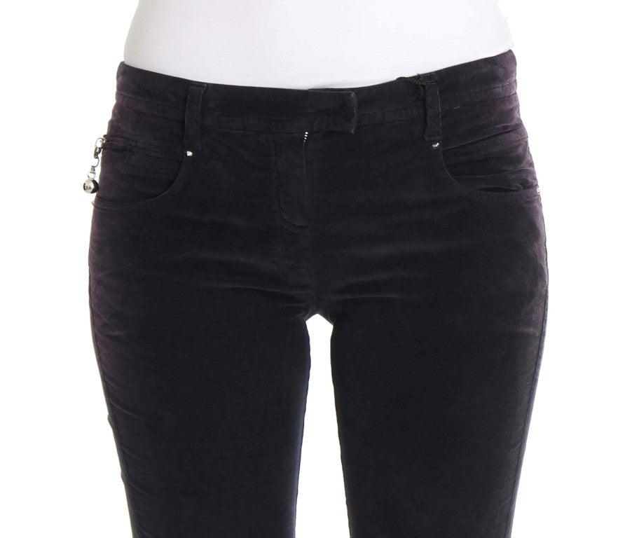 Costume National Lila Cropped Corduroys Jeans