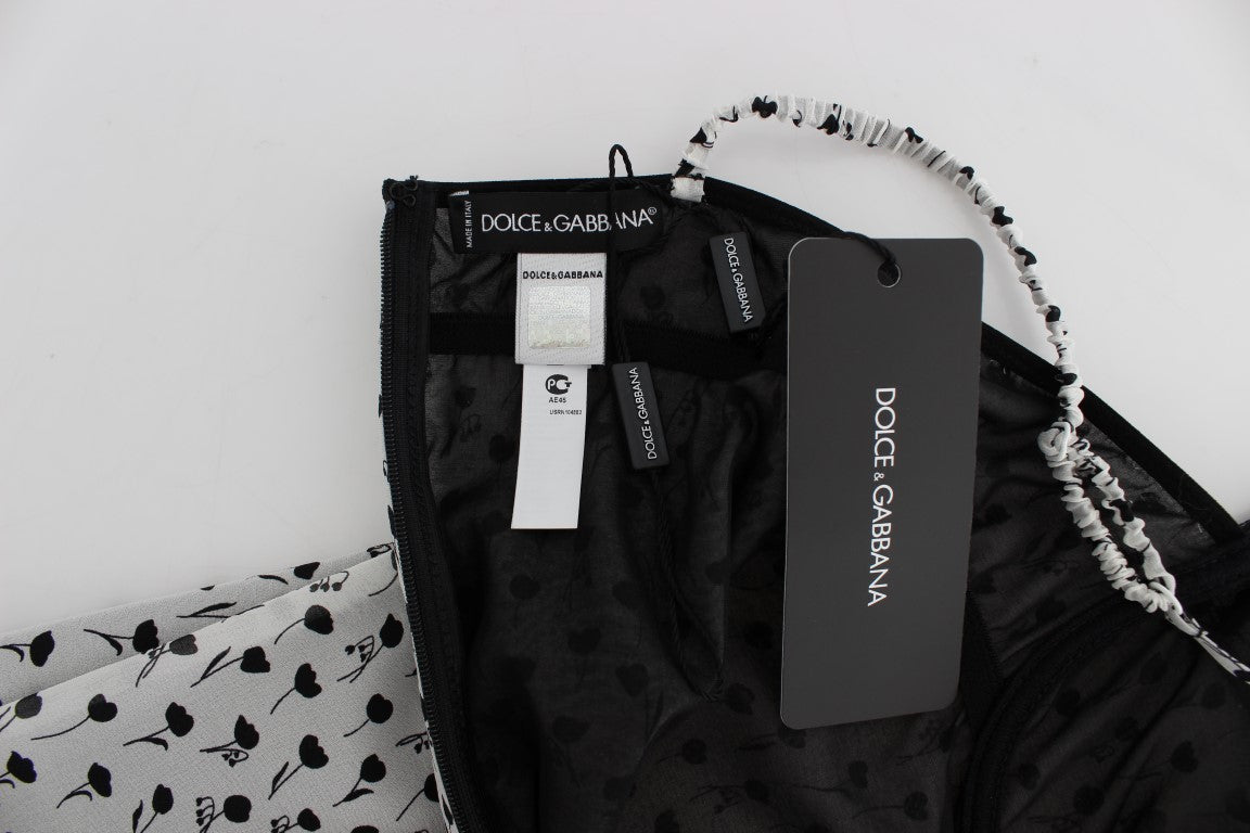 Dolce &amp; Gabbana Siyah İpek Dantel Babydoll İç Giyim Üst