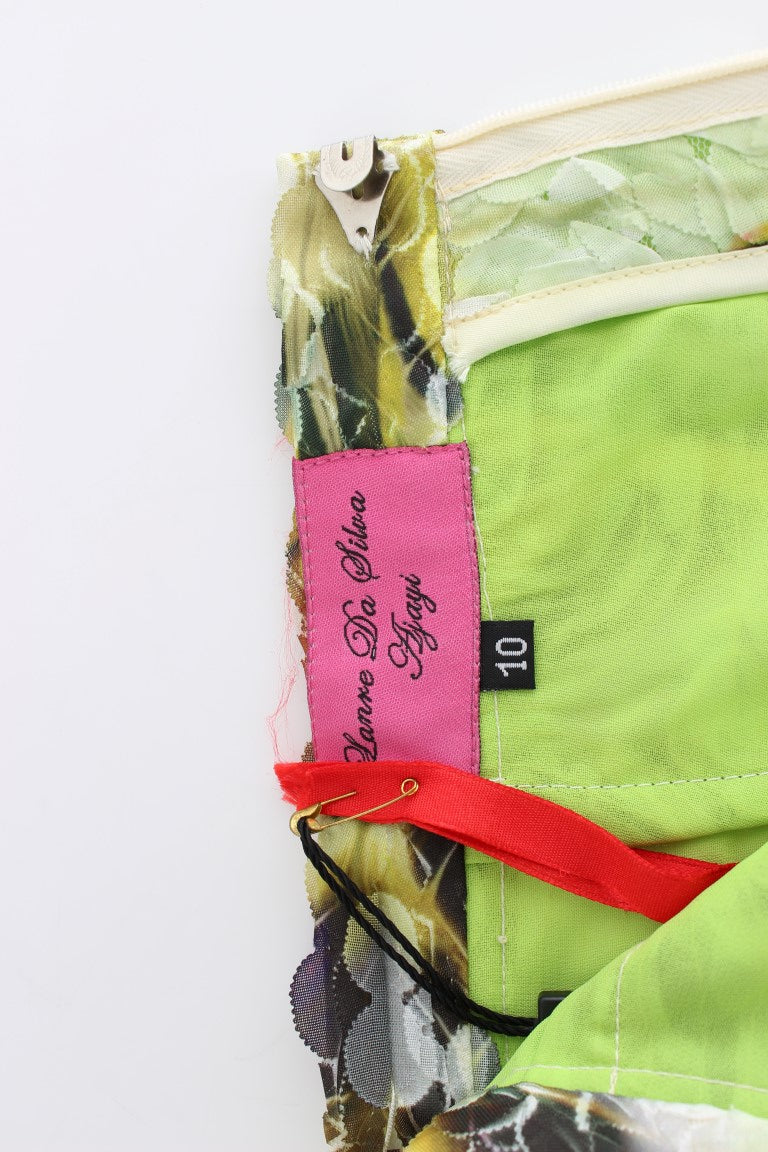 Lanre Da Silva Ajayi Çok Renkli Organze Kalem Etek