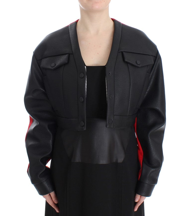 KAALE SUKTAE Black Short Coat Bomber Jacket