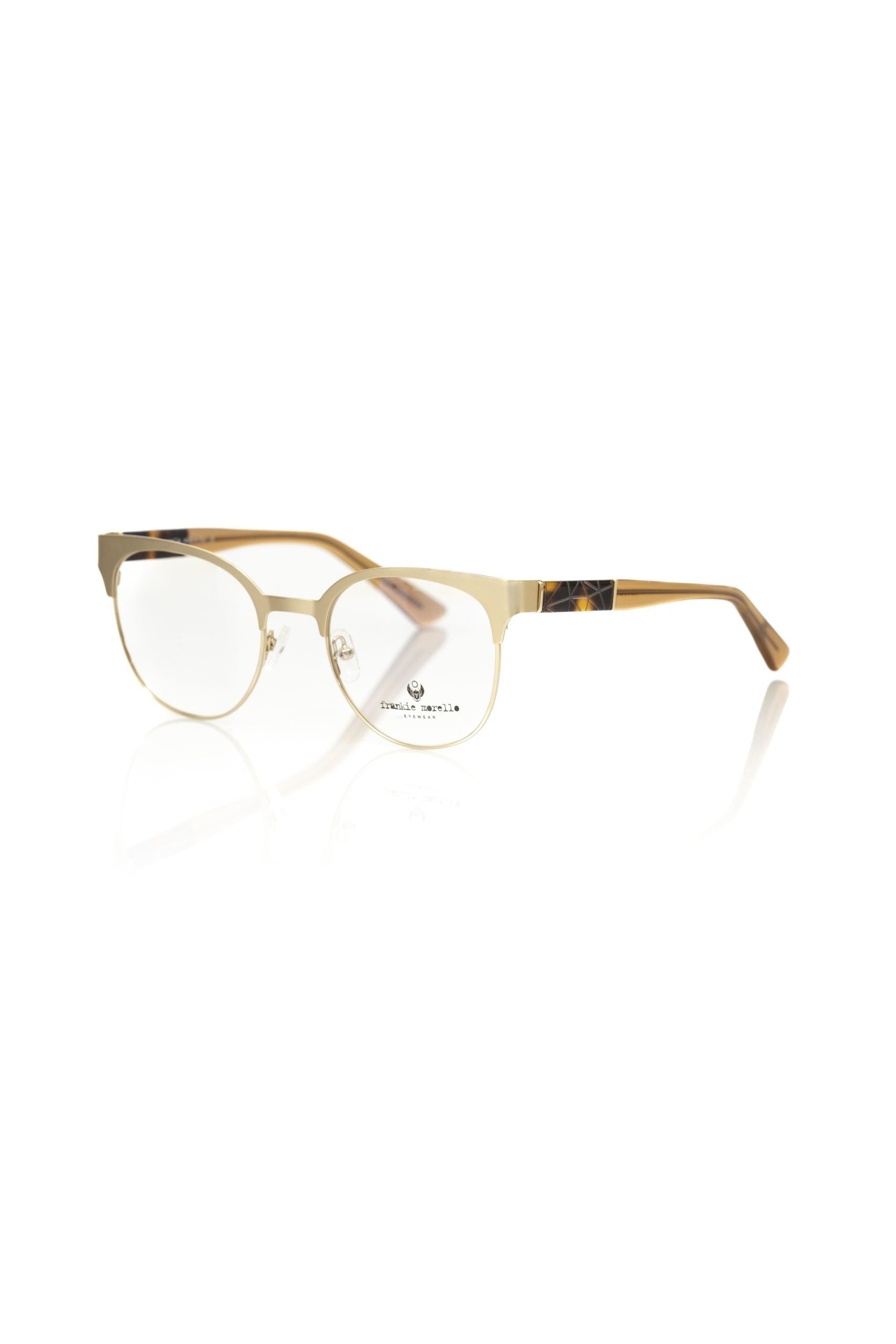 Frankie Morello gold-colored women's glasses made of acetate