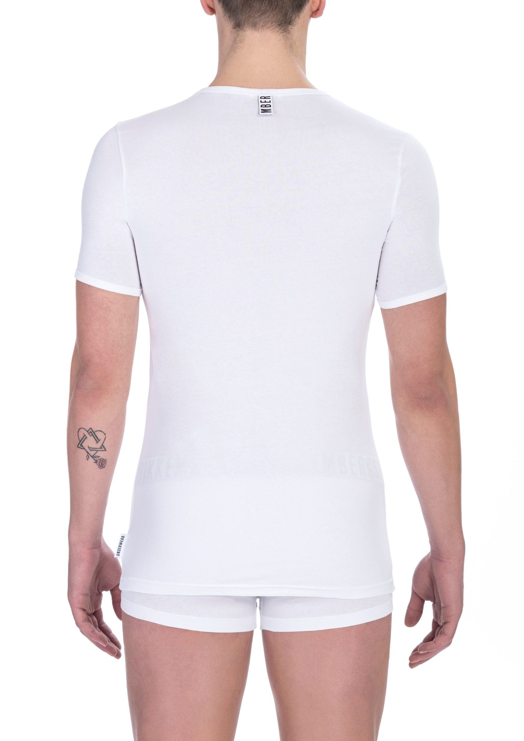 Bikkembergs White Men's Cotton T-Shirt