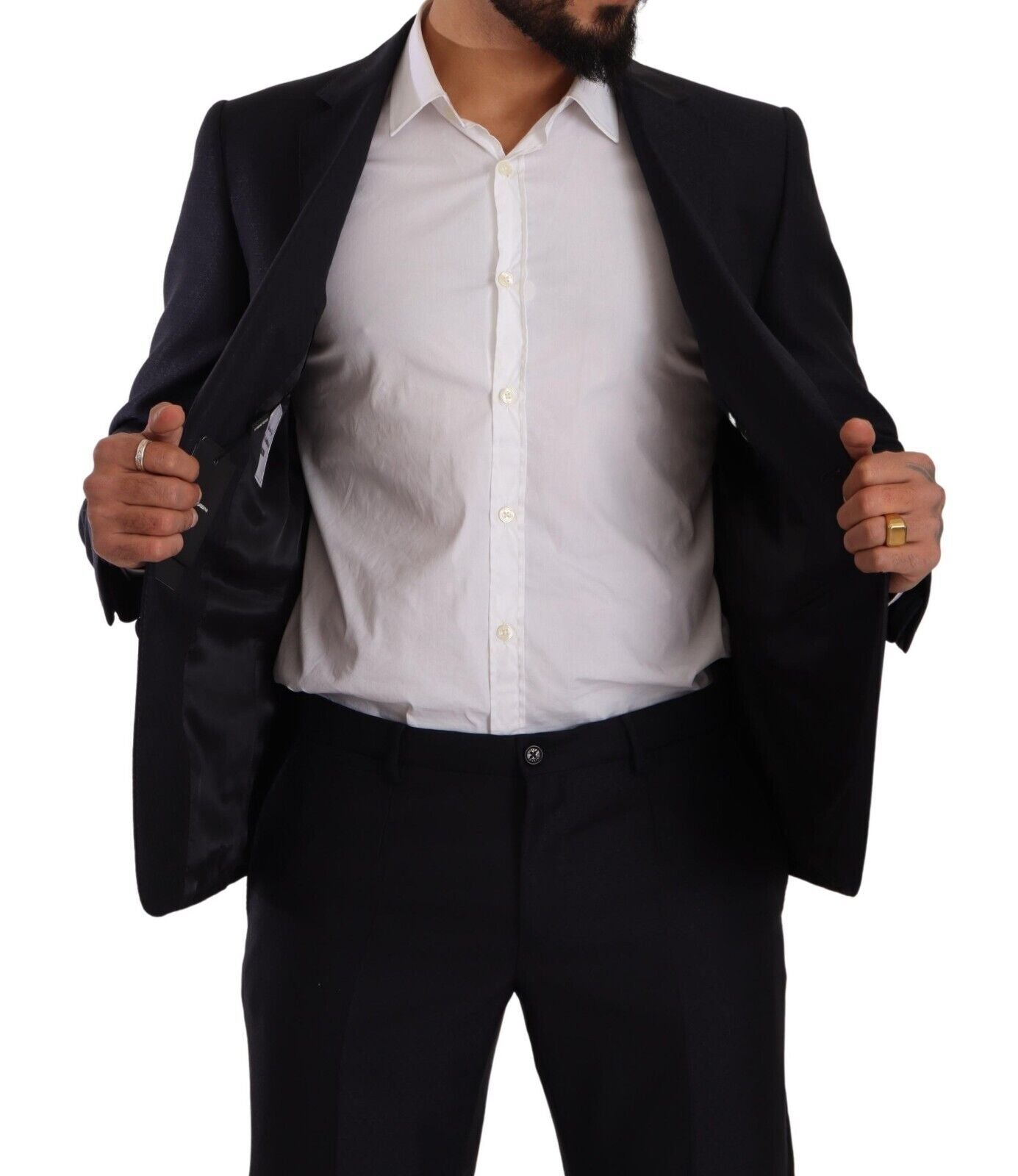 Dolce &amp; Gabbana Blue MARTINI Slim fit 2 piece Coat Suit