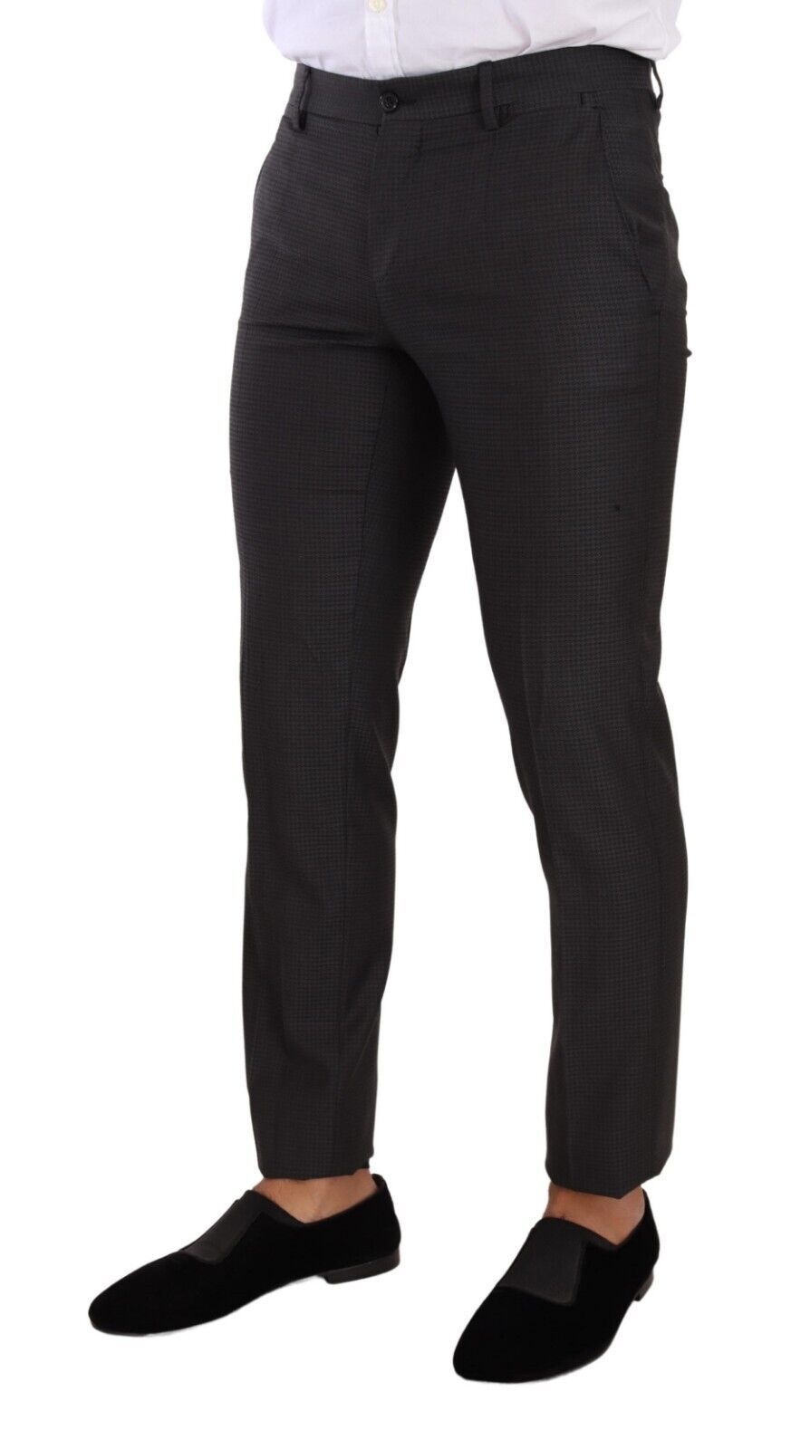 Dolce &amp; Gabbana Elegant black wool martini suit