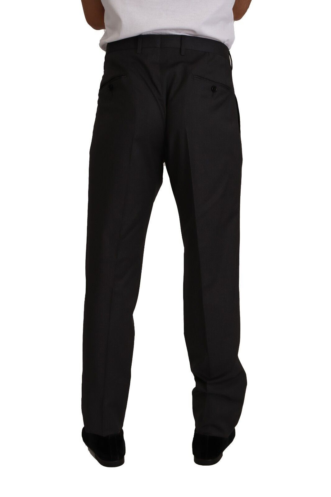 Dolce &amp; Gabbana Grey Wool Formal Tuxedo Pants Dress Trousers