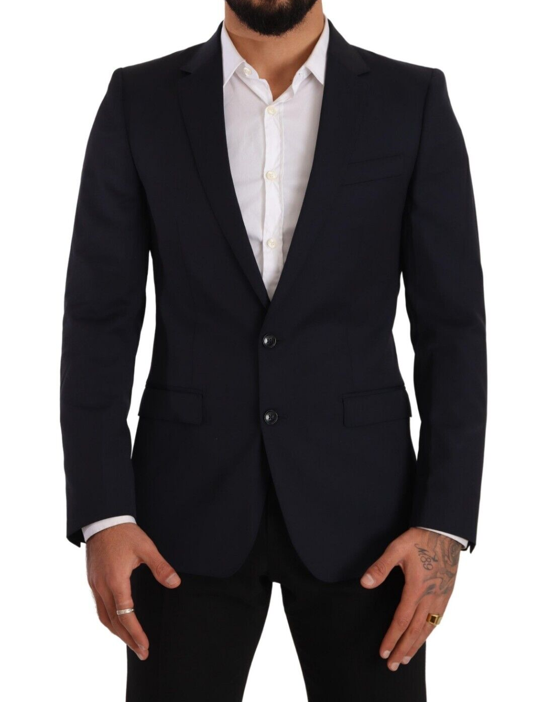 Dolce &amp; Gabbana dark blue single-breasted coat MARTINI blazer
