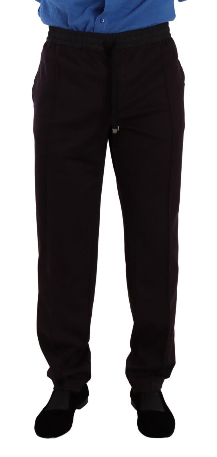 Dolce &amp; Gabbana Bordeaux Cotton Men's Skinny Pants Trousers